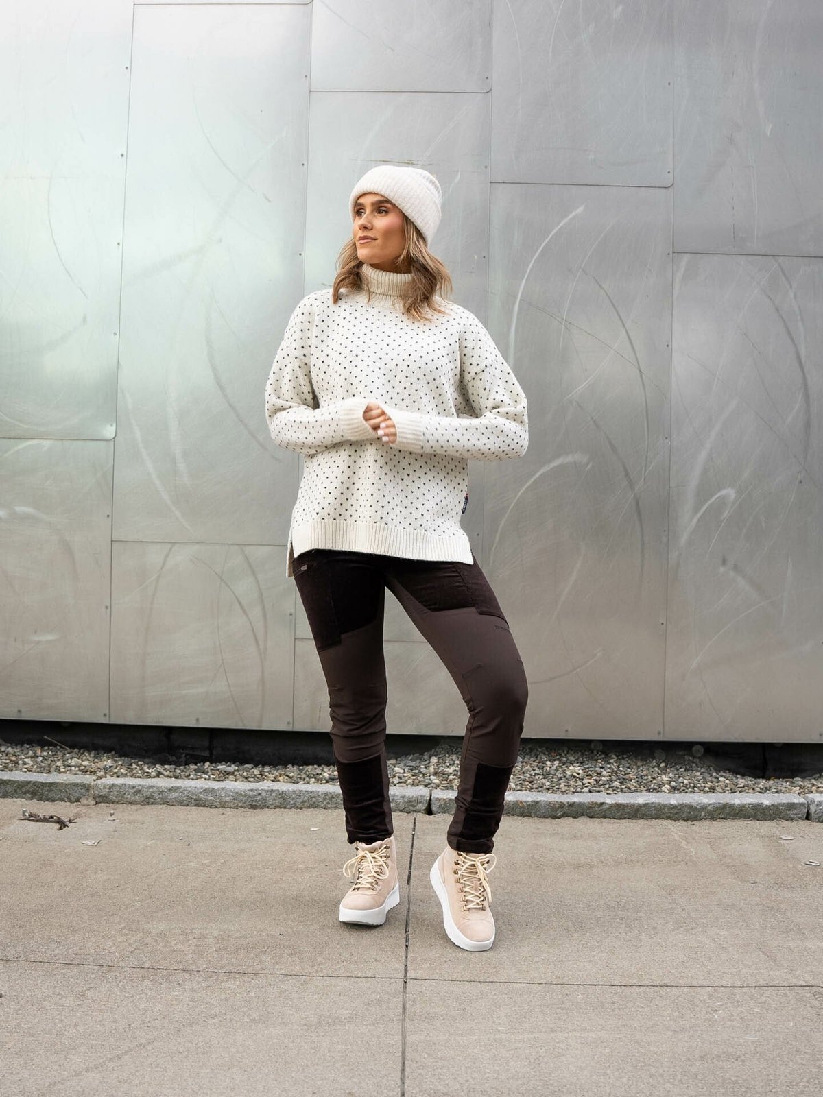 Devold Sørisen Wool Sweater Offwhite/Ink