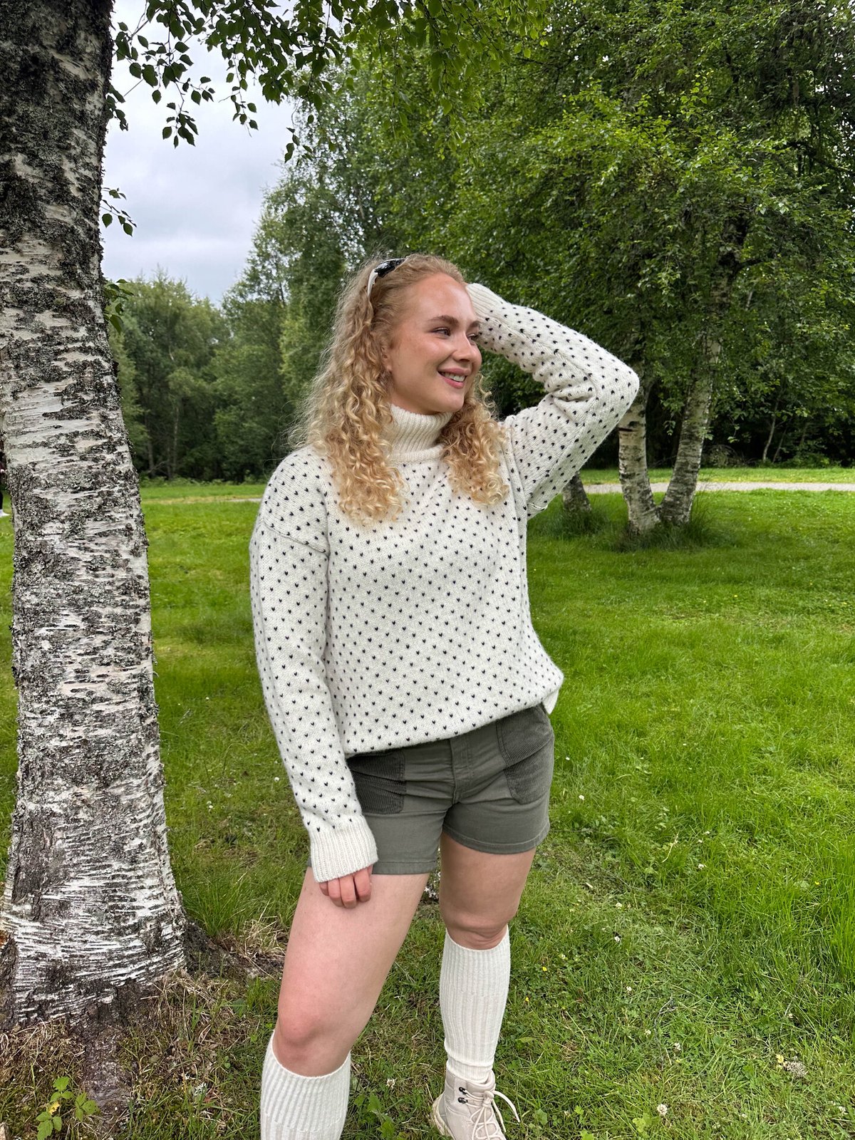 Devold Sørisen Wool Sweater Offwhite/Ink