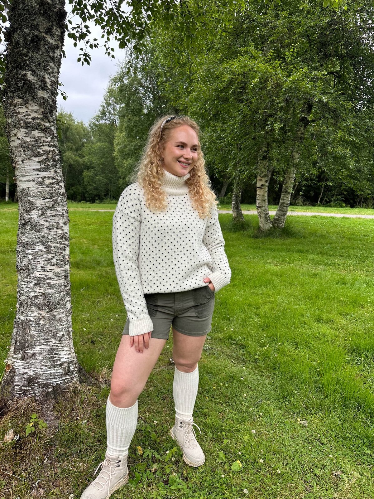 Devold Sørisen Wool Sweater Offwhite/Ink