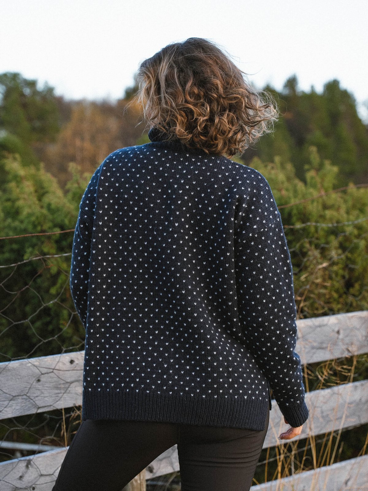 Devold Sørisen Wool High Neck Sweater Ink/Grey