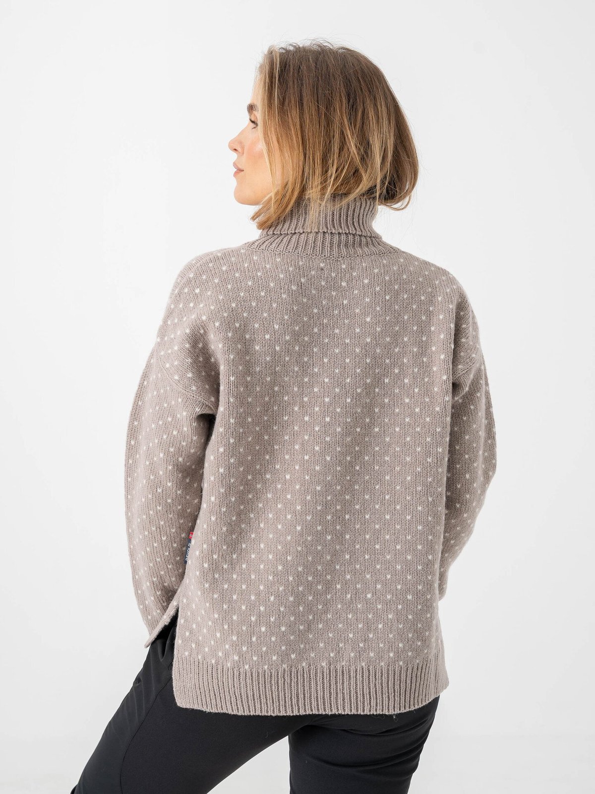 Devold Sørisen Wool Sweater Stone/Offwhite