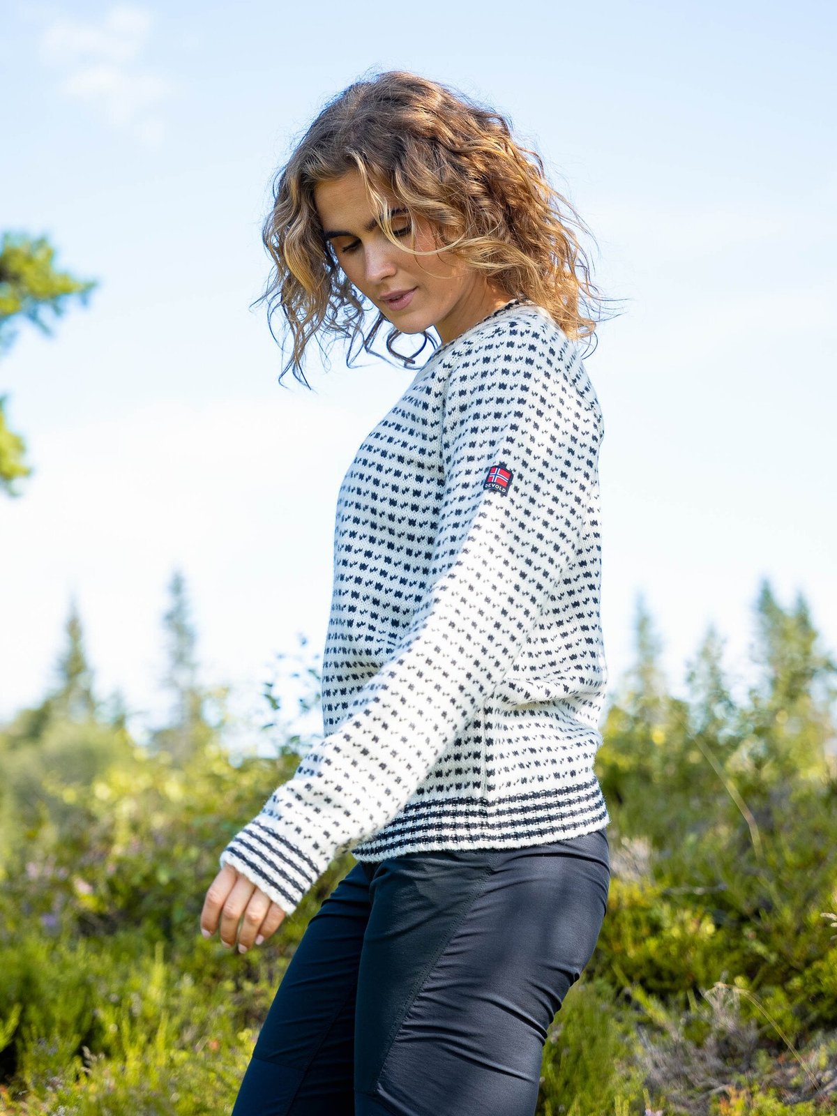 Devold Islender Refined Sweater Hvit