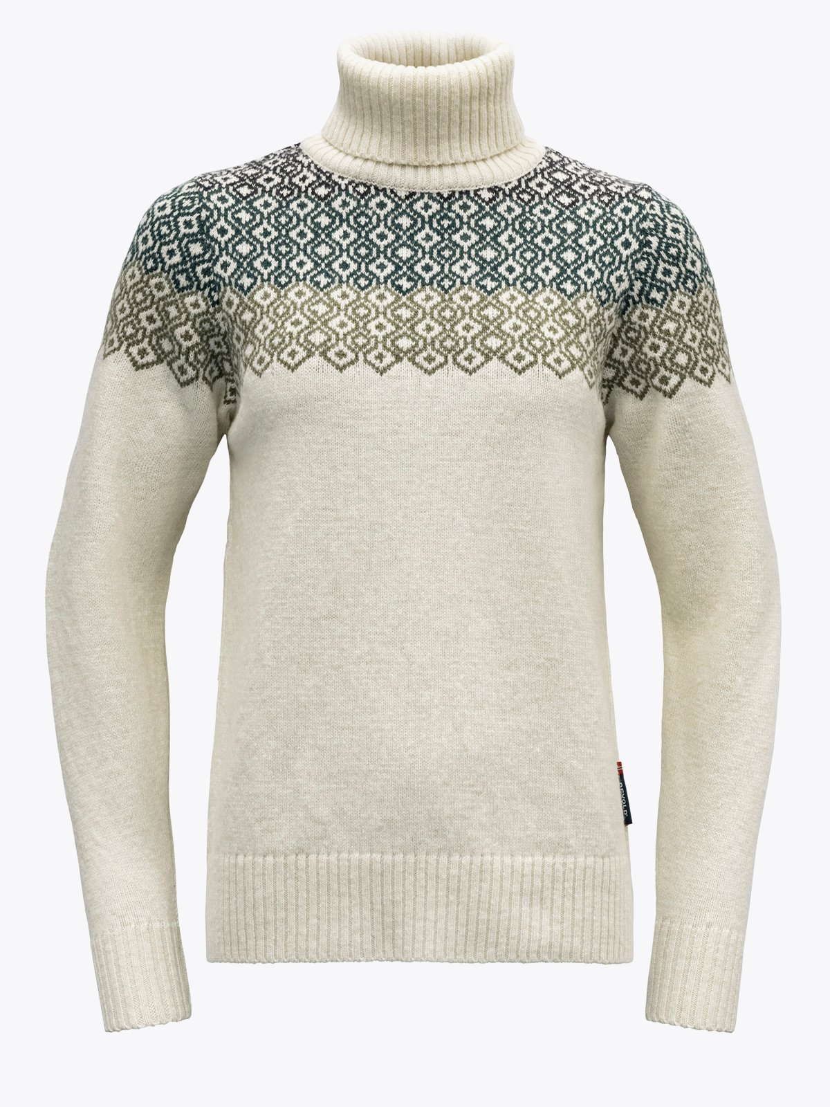 Devold Syvde Wool High Neck Woman Offwhite