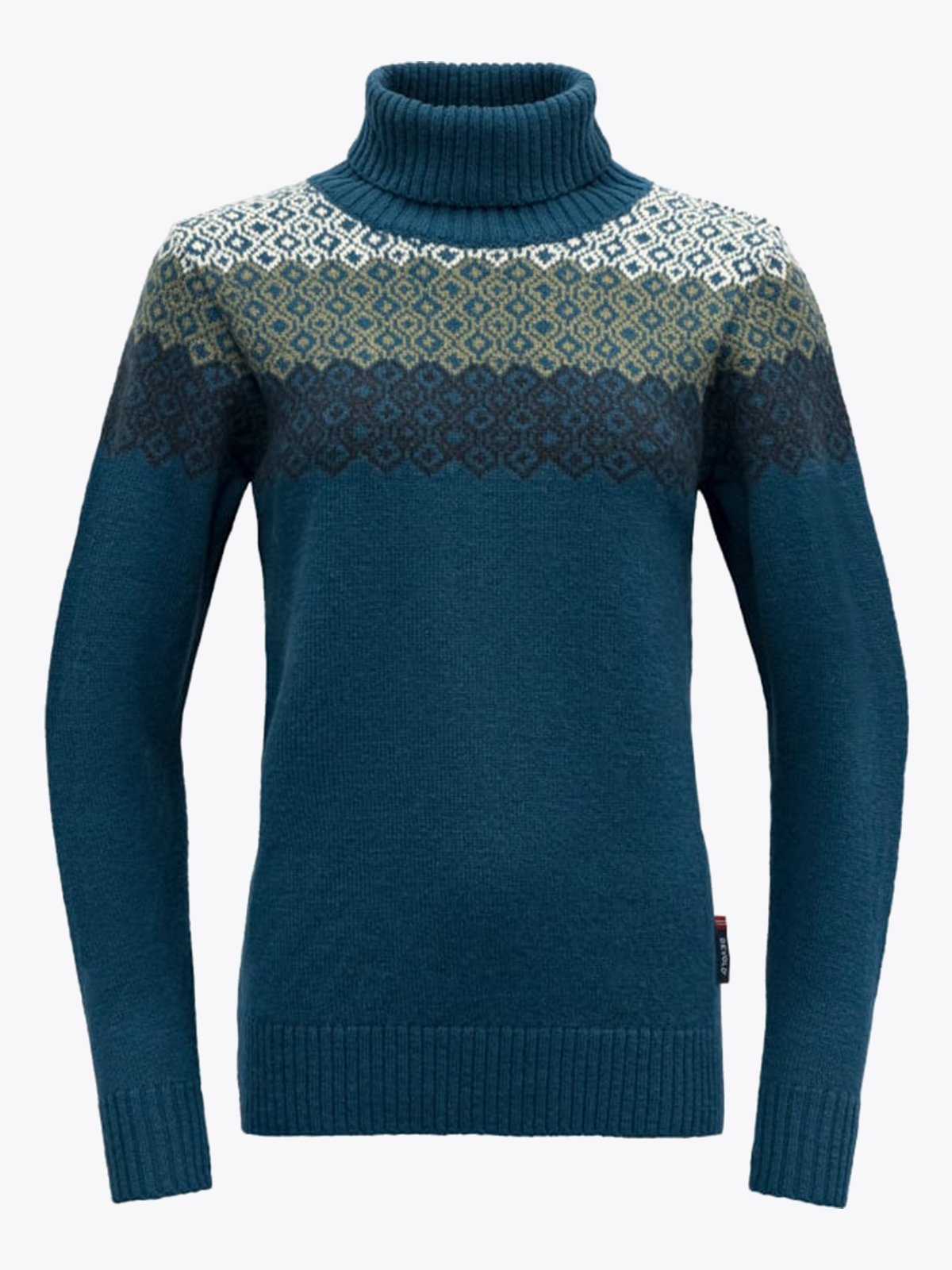 Devold Syvde Wool High Neck Woman Flood