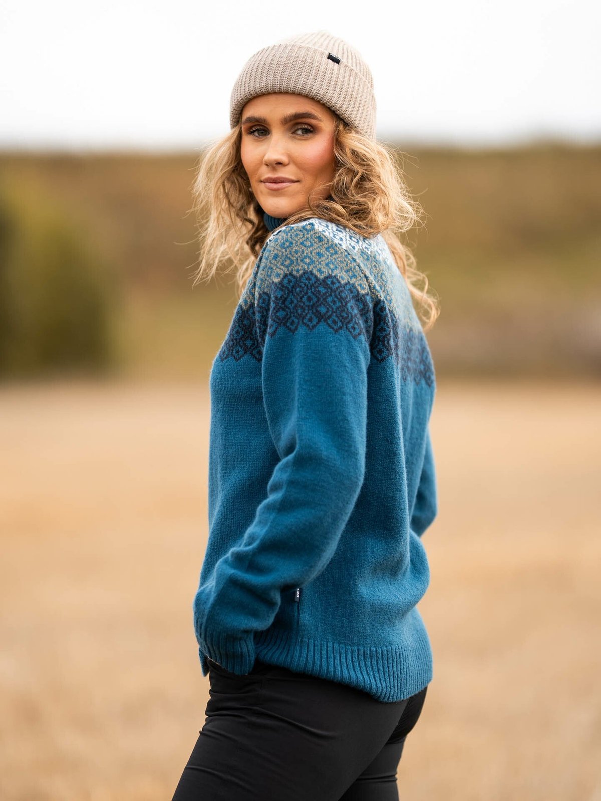 Devold Syvde Wool High Neck Woman Flood