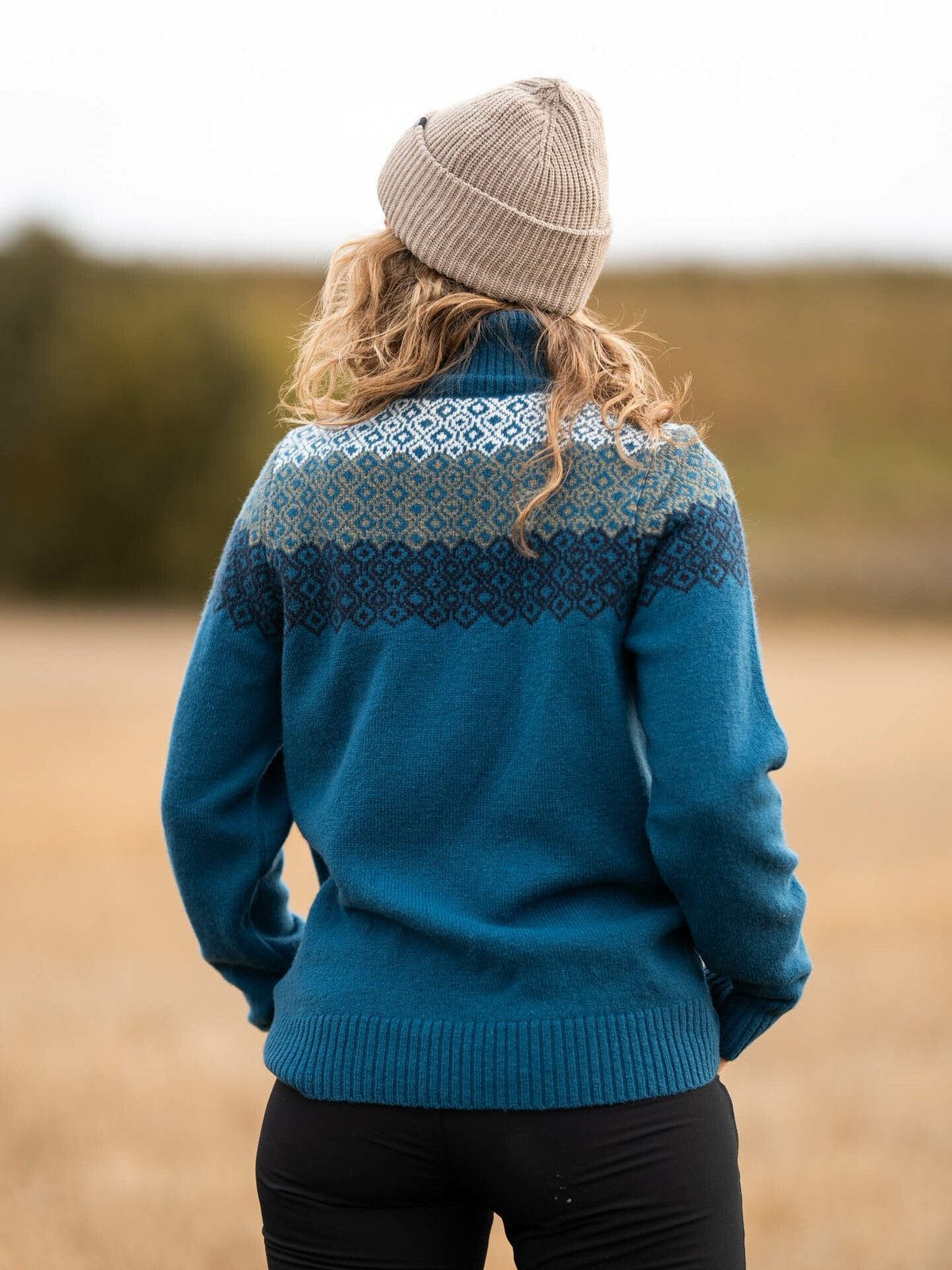 Devold Syvde Wool High Neck Woman Flood