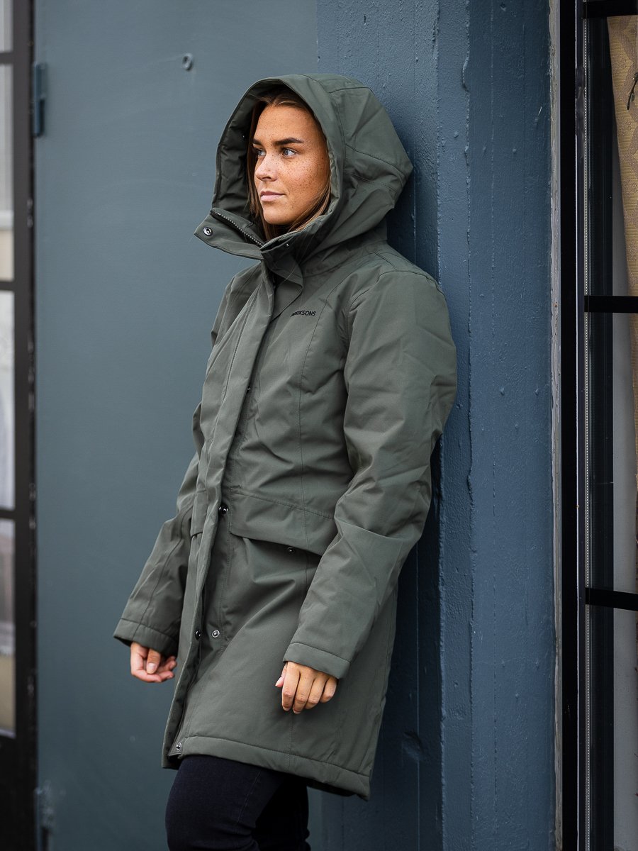 Didriksons W Cajsa Parka 4 Deep Green