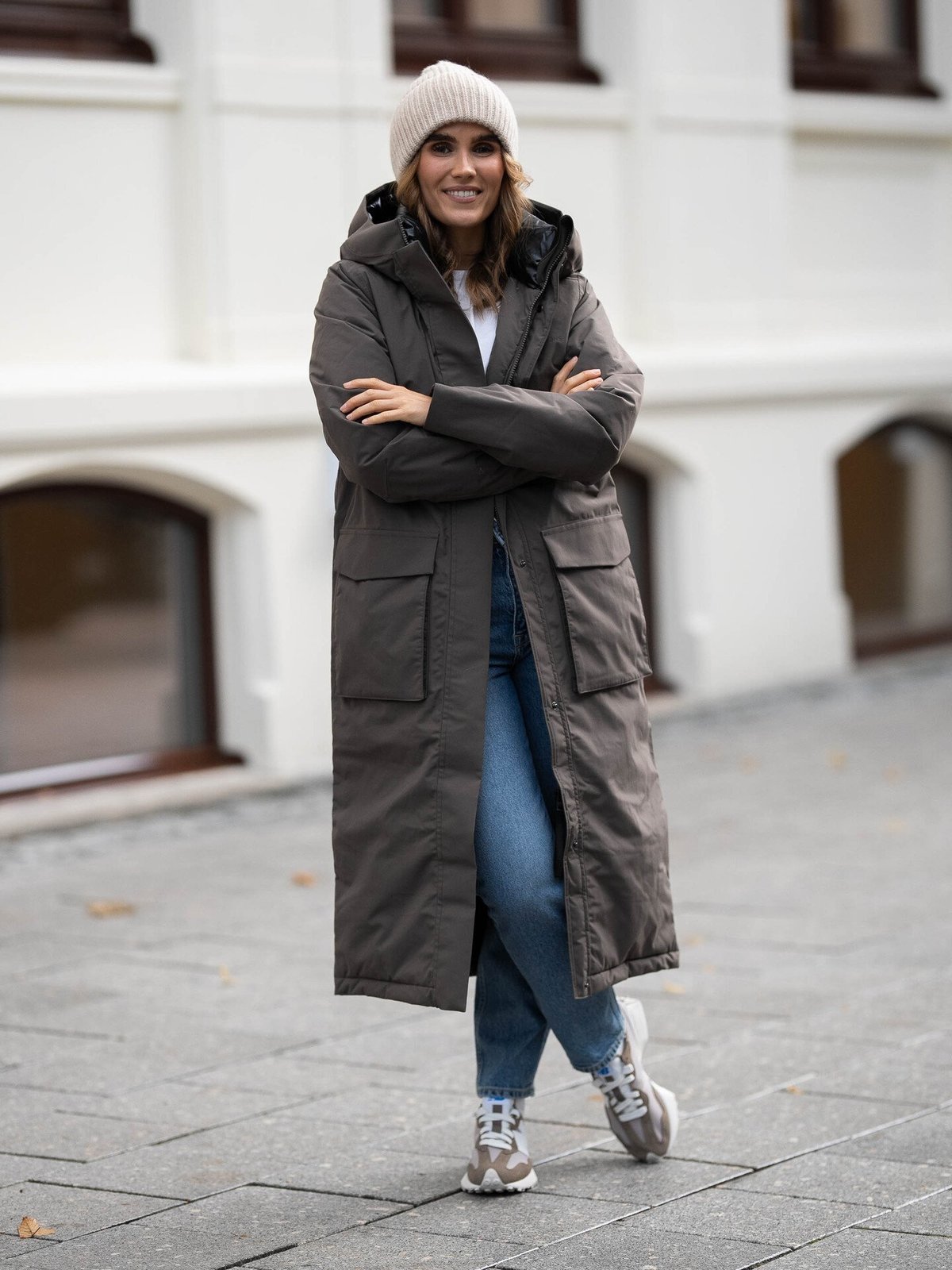 Didriksons Leya Women's Parka Long 3 Mocha Brown