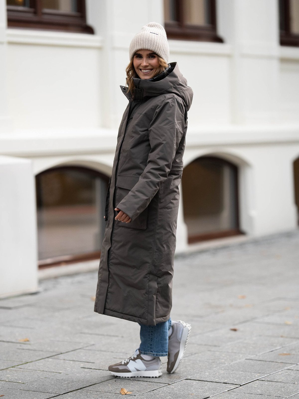 Didriksons Leya Women's Parka Long 3 Mocha Brown