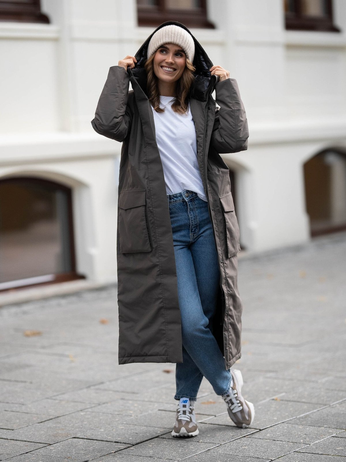 Didriksons Leya Women's Parka Long 3 Mocha Brown