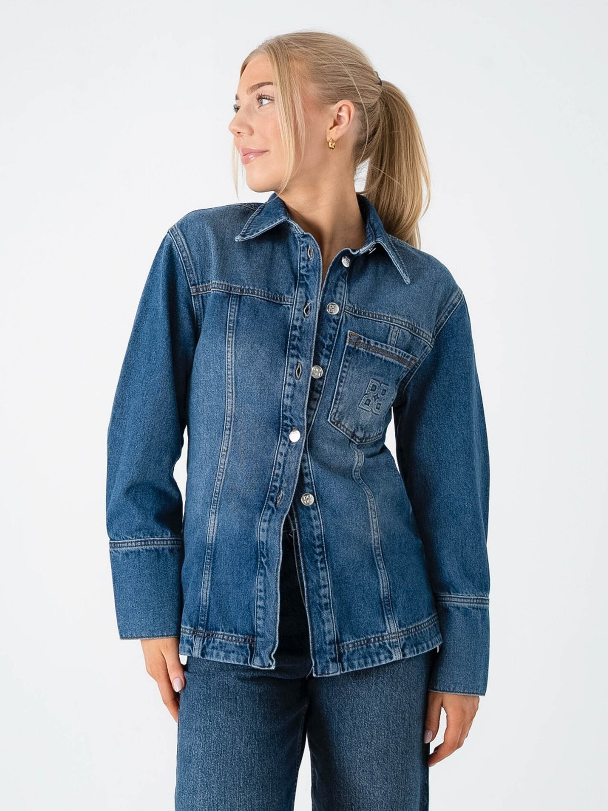 DAY BIRGER Ludmilla Denim Jakke Medium Blue Denim