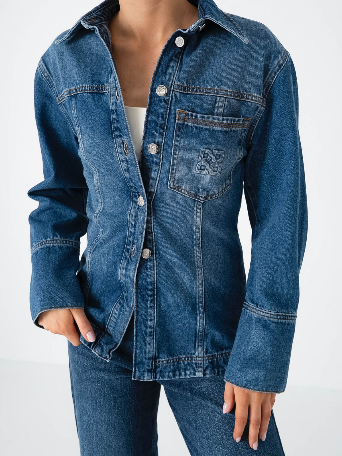 DAY BIRGER Ludmilla Denim Jakke Medium Blue Denim