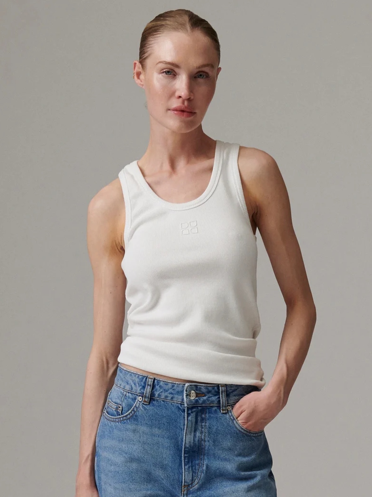 Day Birger ét Mikkelsen ét Mikkelsen Camilo - Classic Rib Bright White