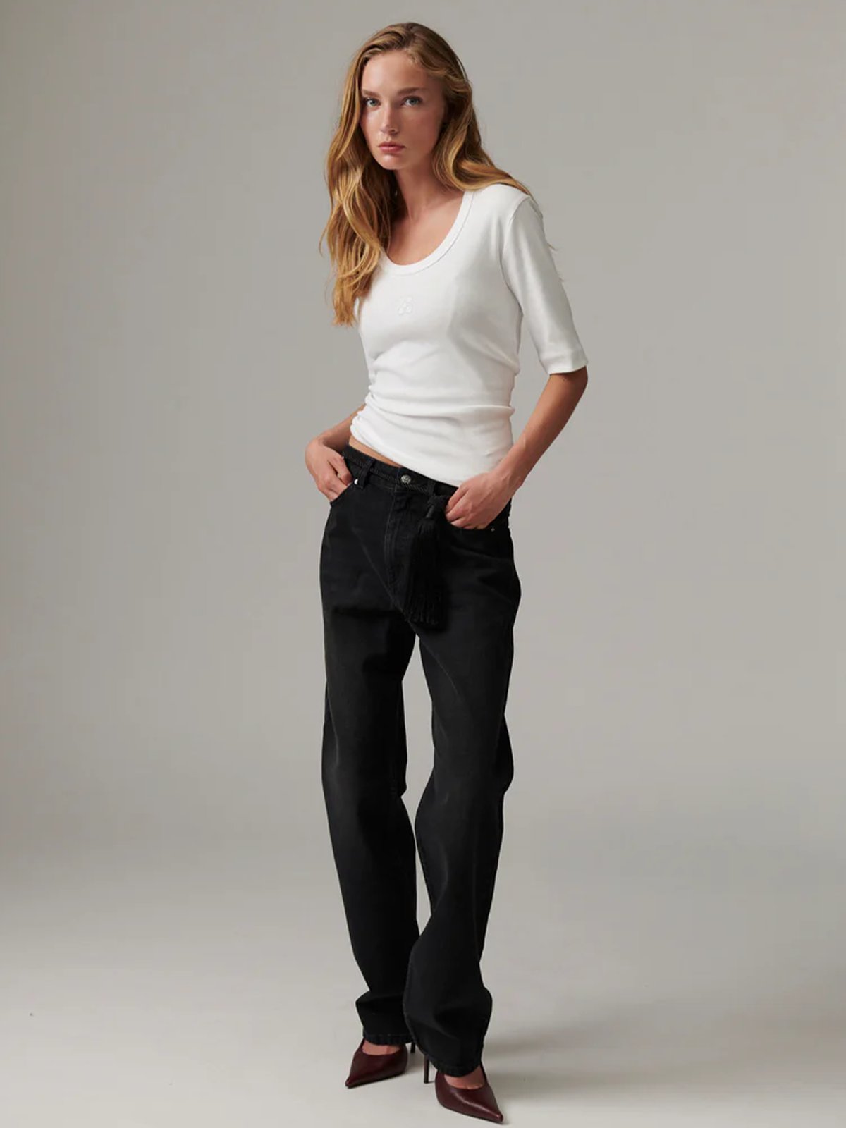 DAY BIRGER ét Mikkelsen Fine Classic Rib Bright White