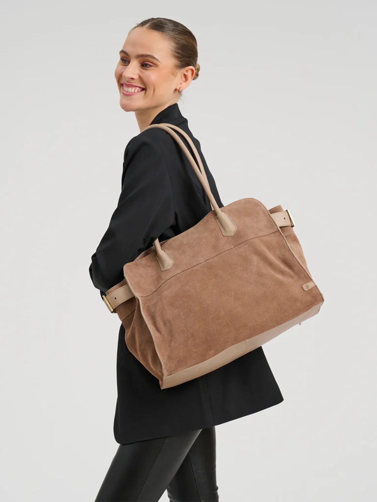 Depeche Madrid Shopper Taupe