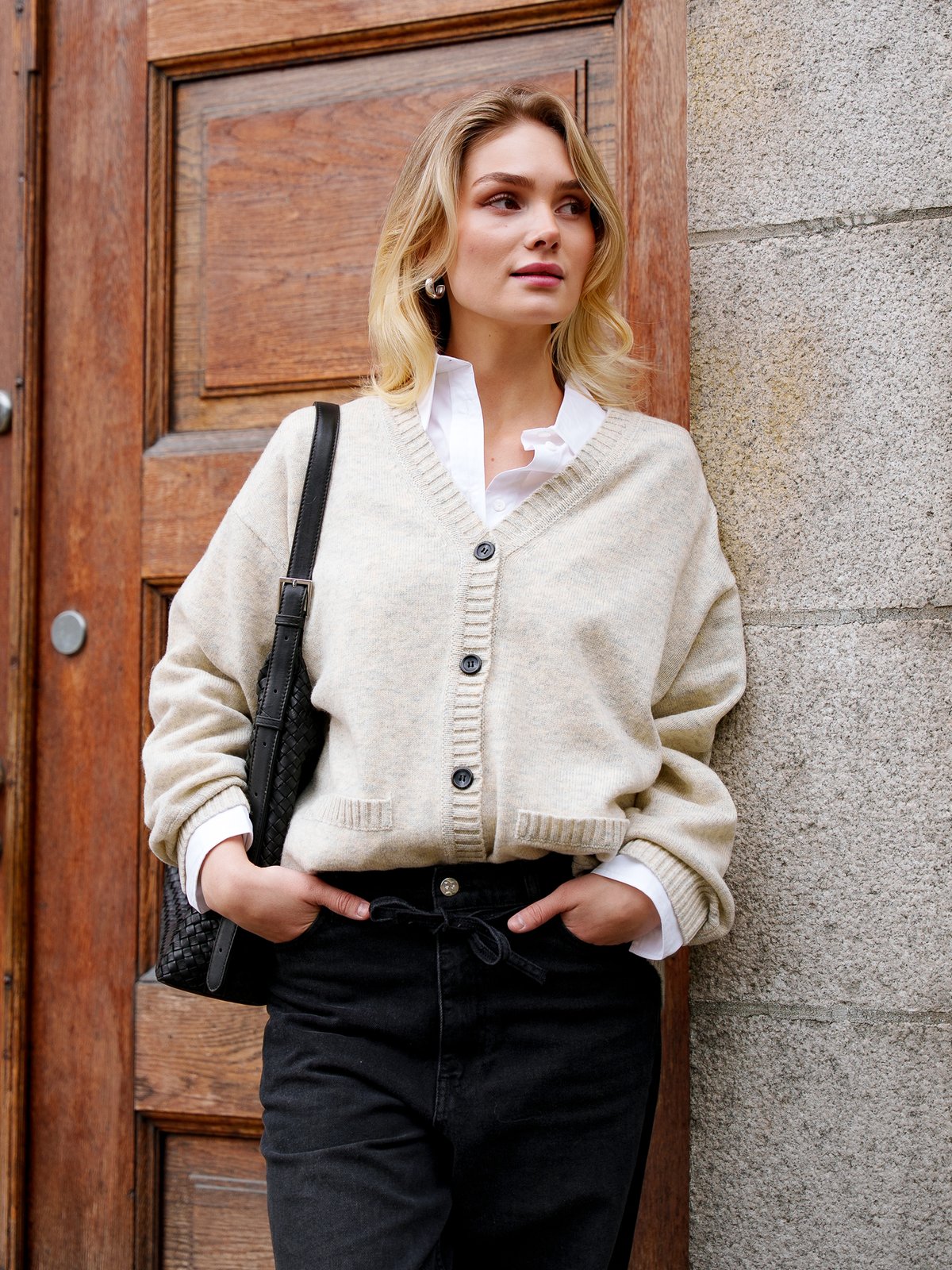 DESIGNERS REMIX Daze Giga Cardi Beige