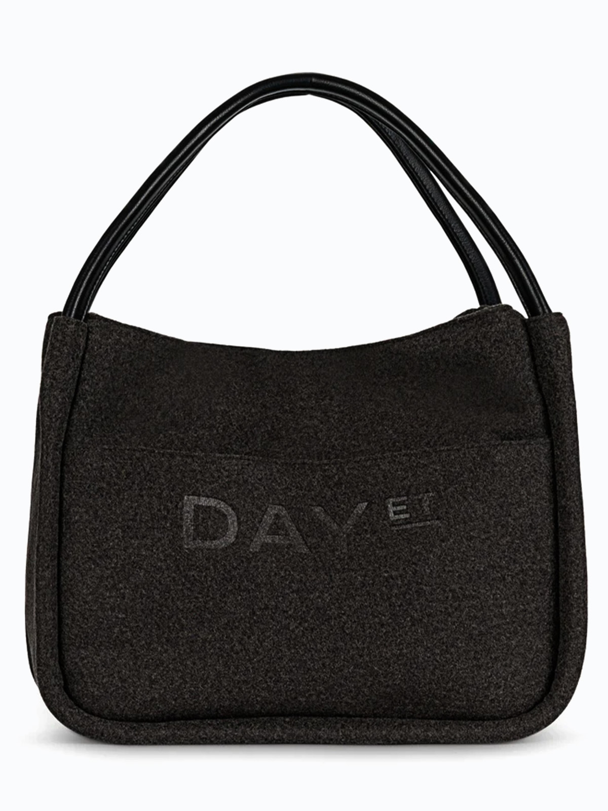 DAY ET Woolen Small Shopper Brown Melange