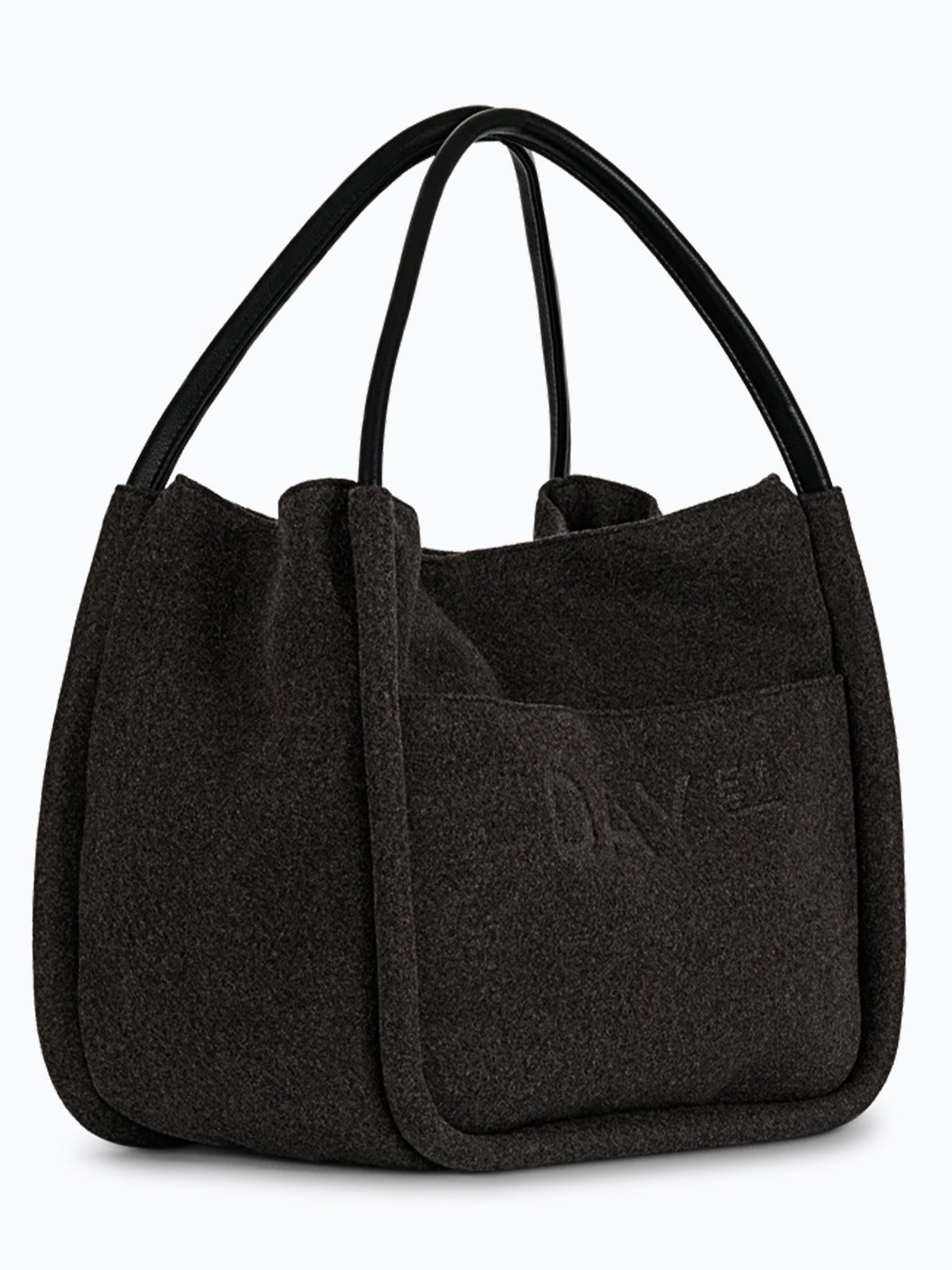 DAY ET Woolen Small Shopper Brown Melange