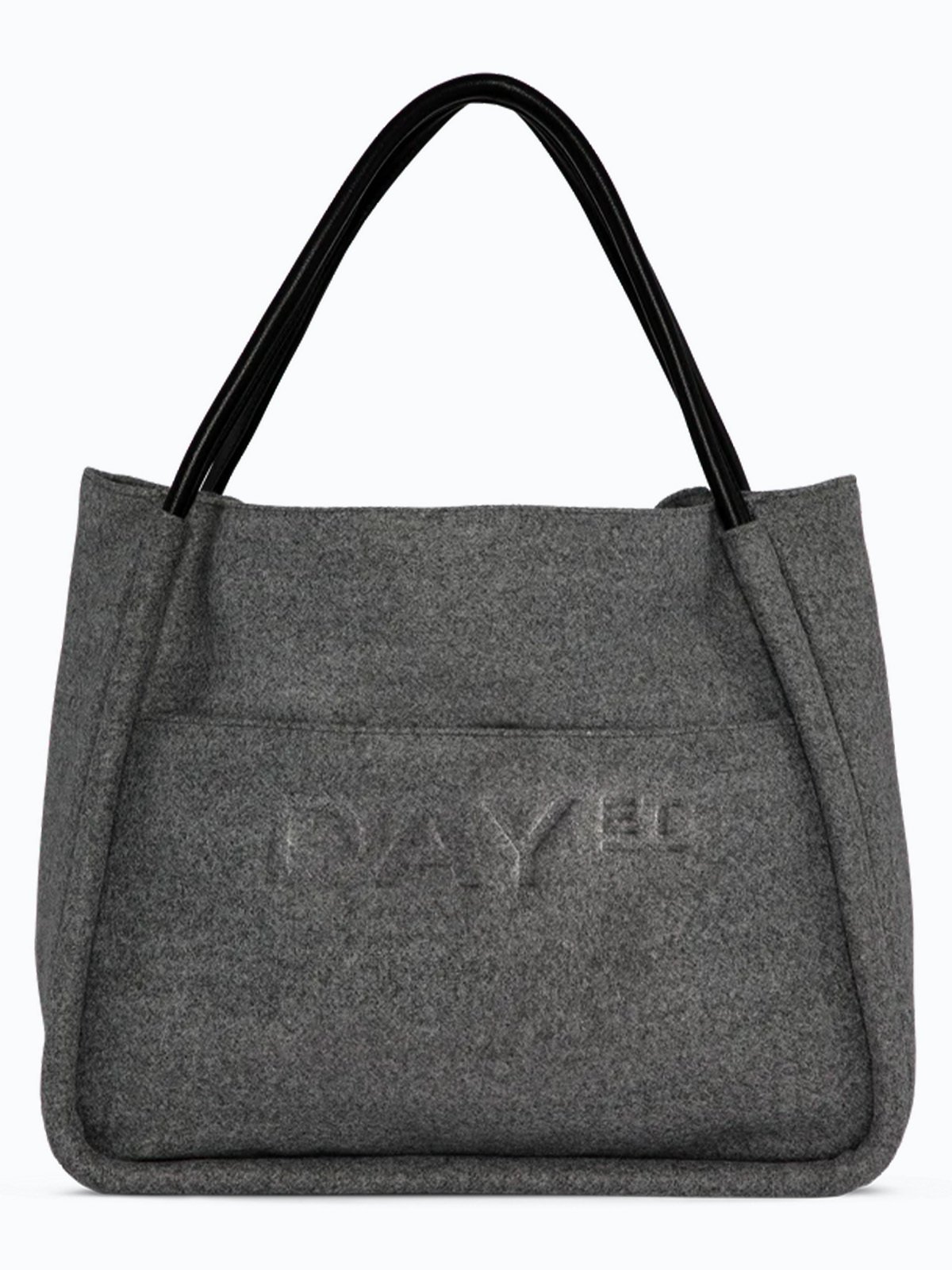 DAY ET Woolen Small Shopper Medium Grey Melange