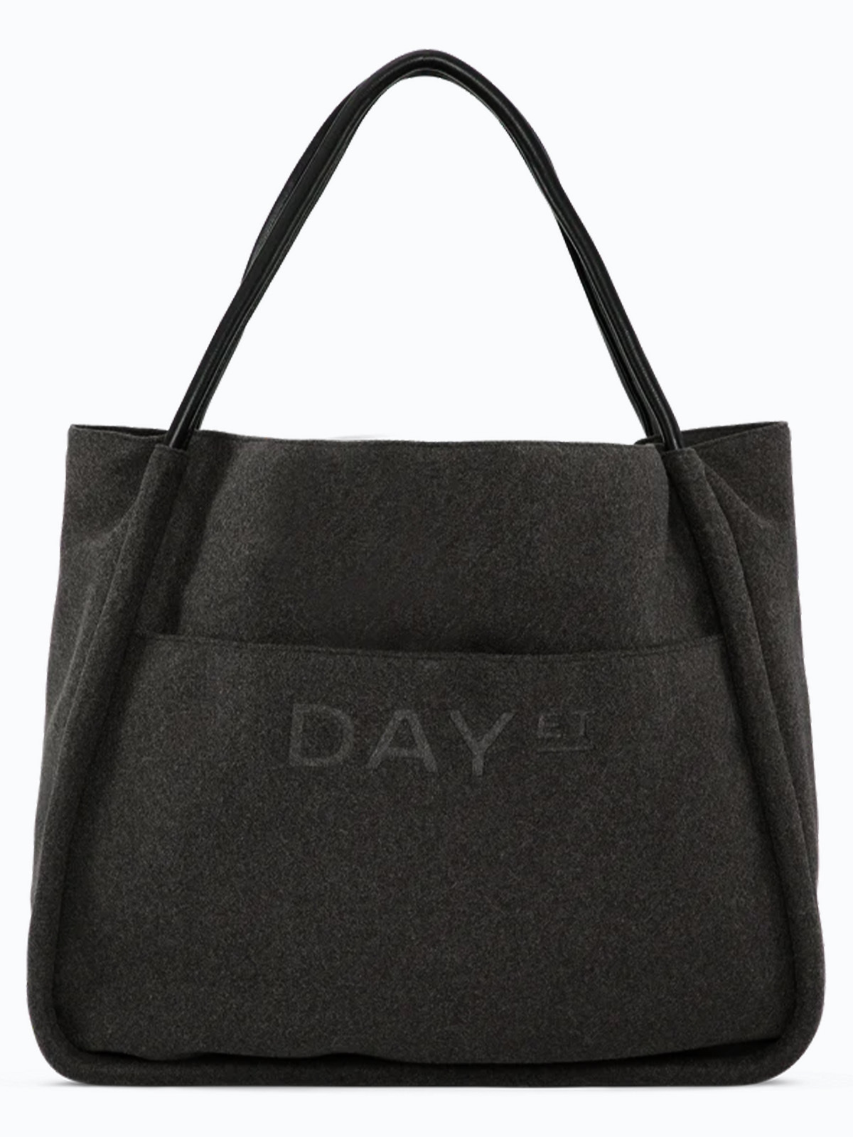 DAY ET Woolen Mega Shopper Brown Melange