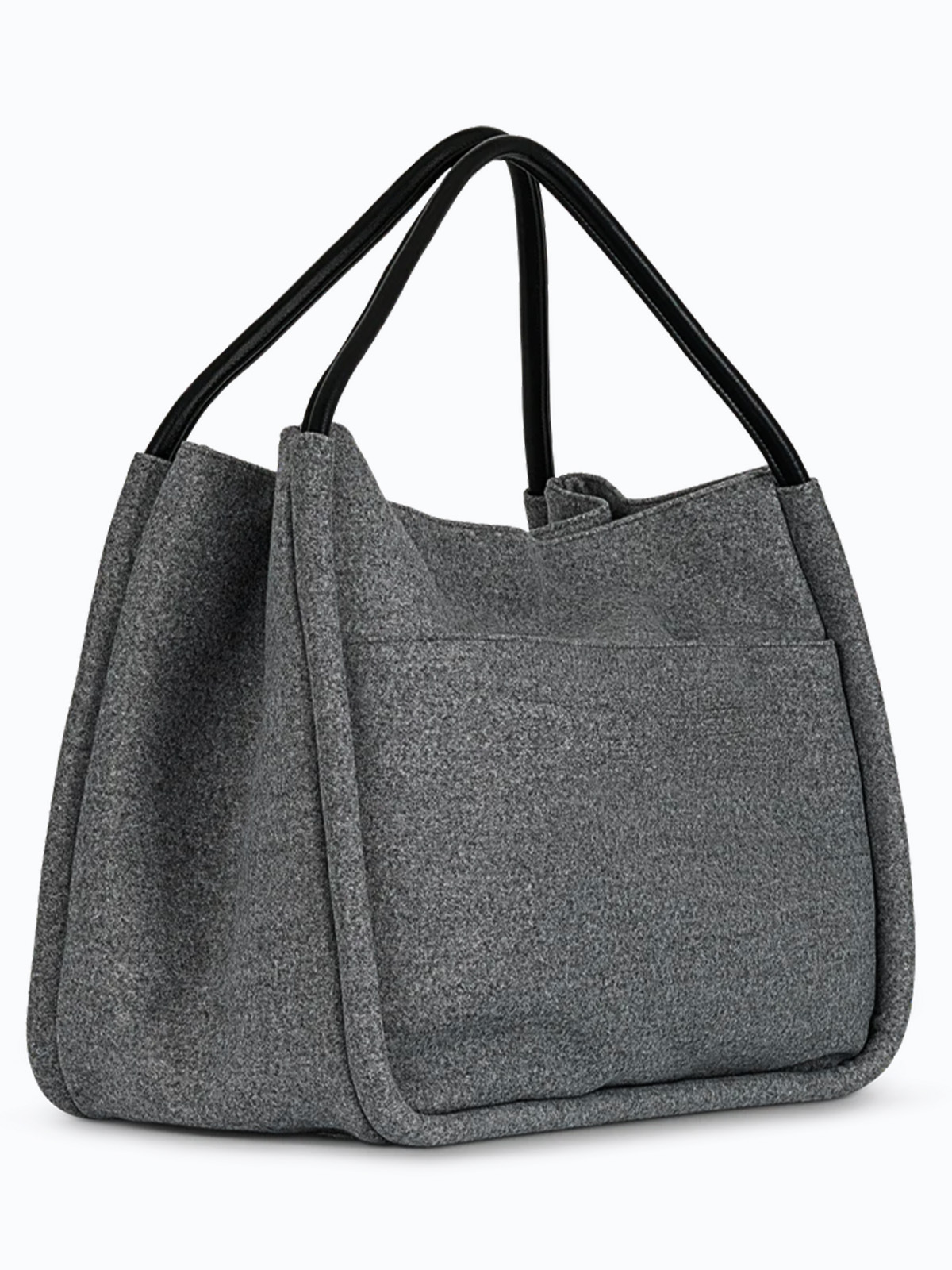 DAY ET Woolen Mega Shopper Medium Grey Melange