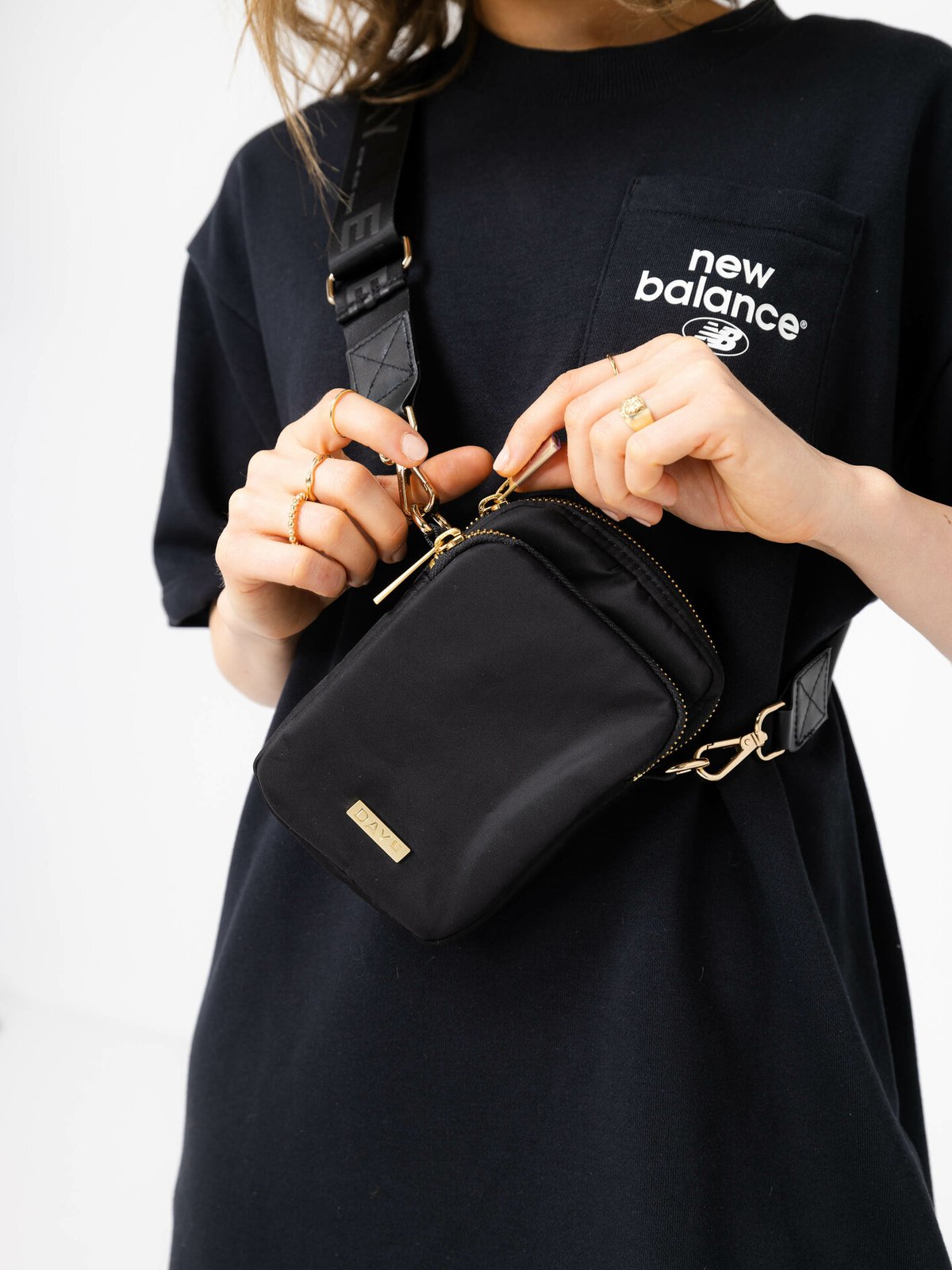 DAY ET Day RE-Logo Band Compact Mini Black