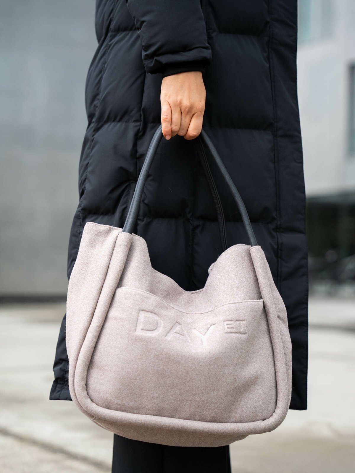 DAY ET Day Woolen Shopper Taupe Melange