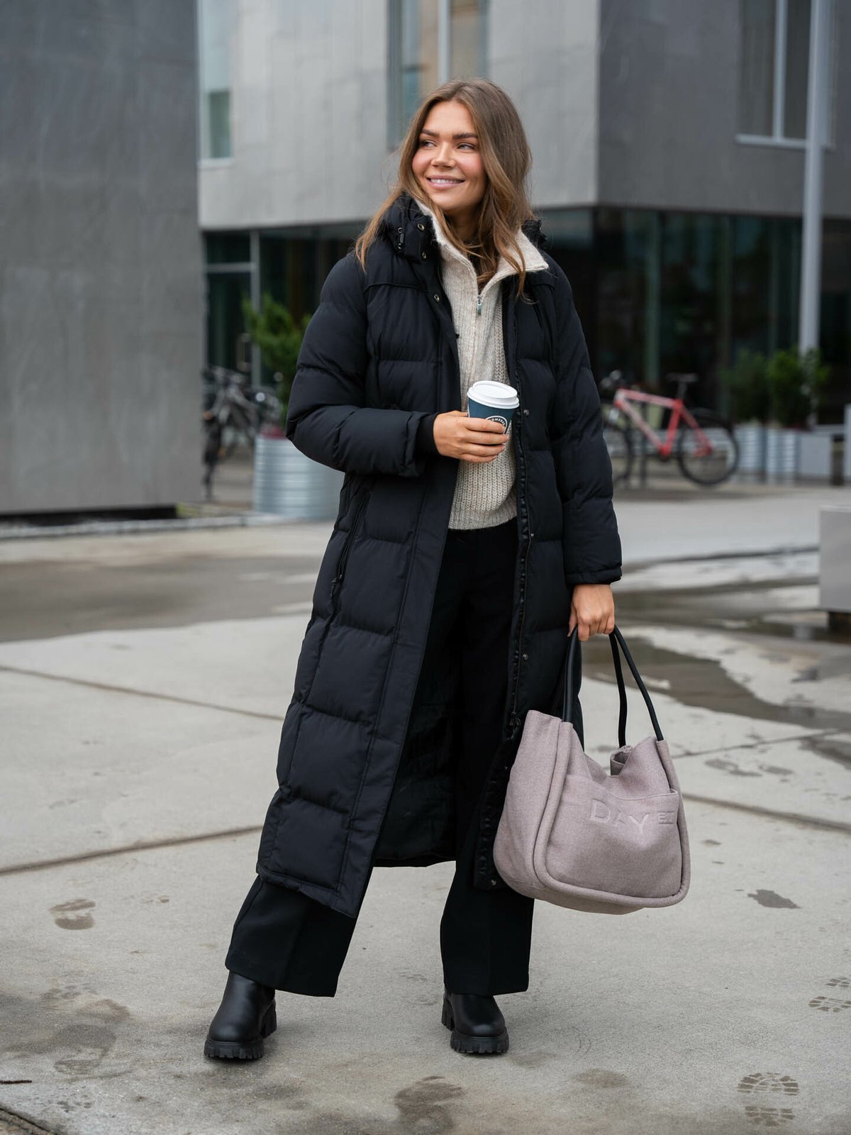 DAY ET Day Woolen Shopper Taupe Melange