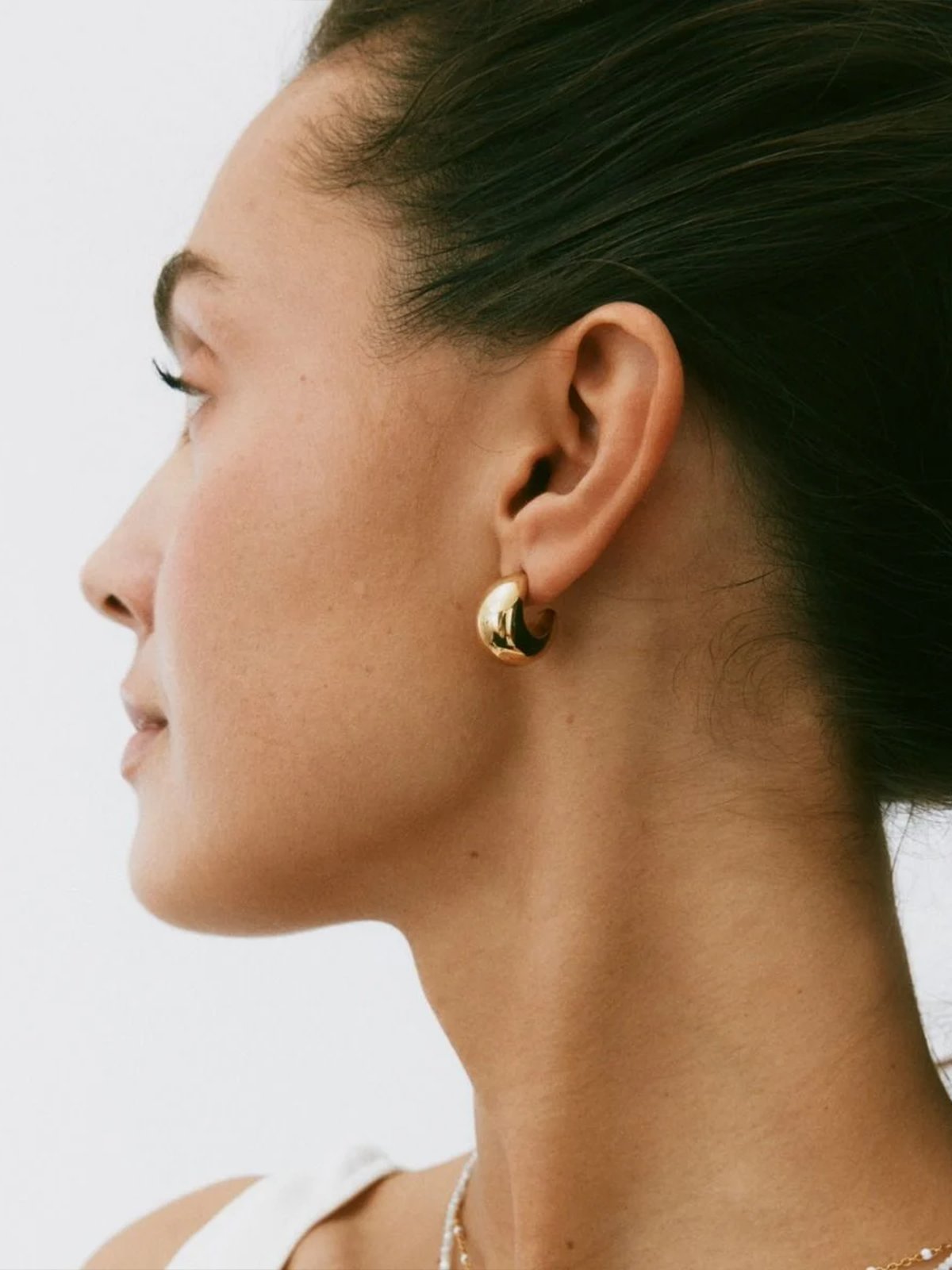 Edblad Bold Creoles Small Gold Gullbelagt