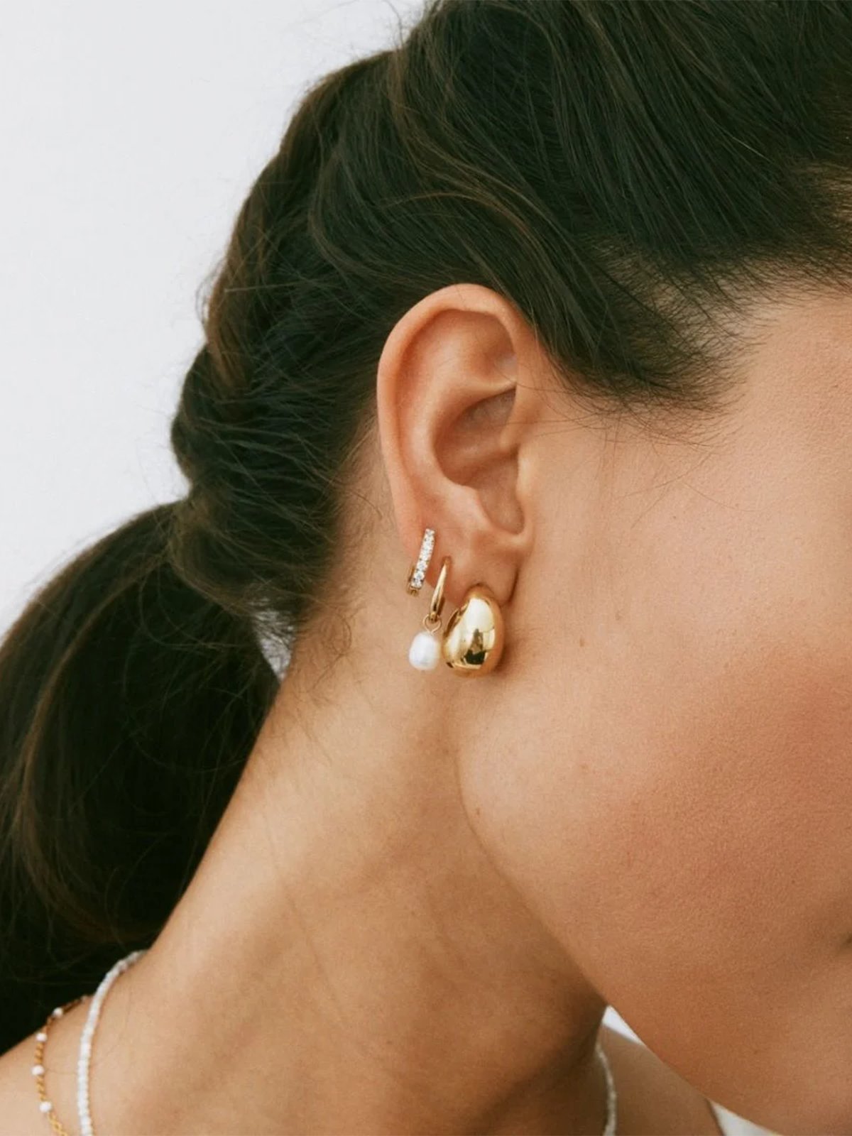 Edblad Bold Creoles Small Gold Gullbelagt