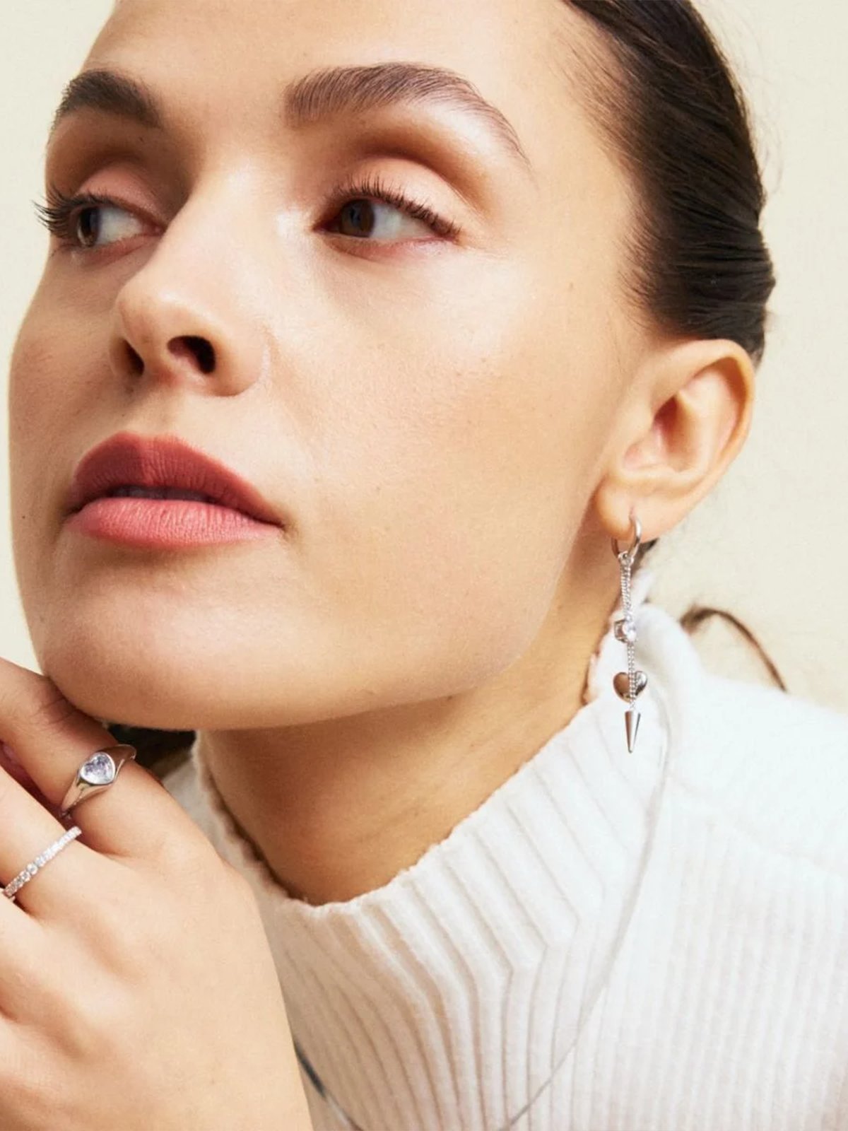 Edblad Peak Hoops Multi Heart Steel Stål