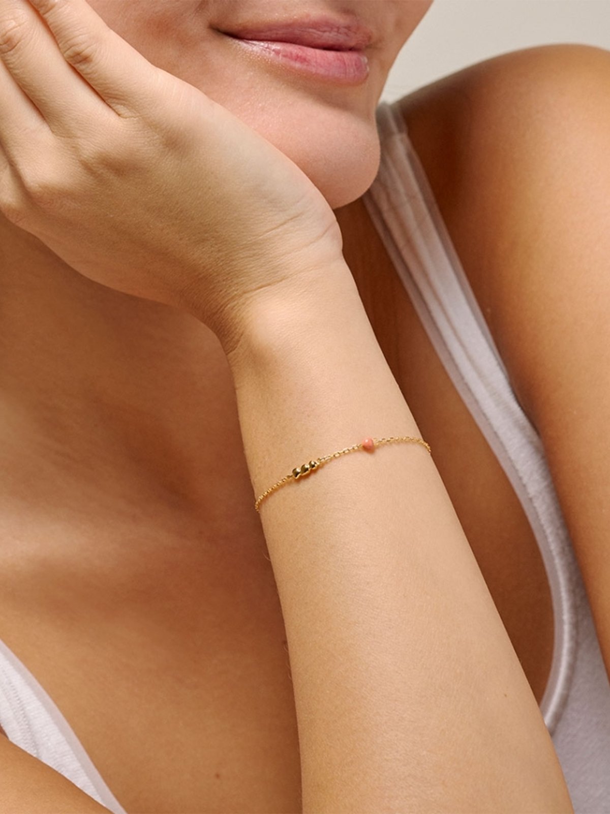 ENAMEL Copenhagen Nara Bracelet Light Coral