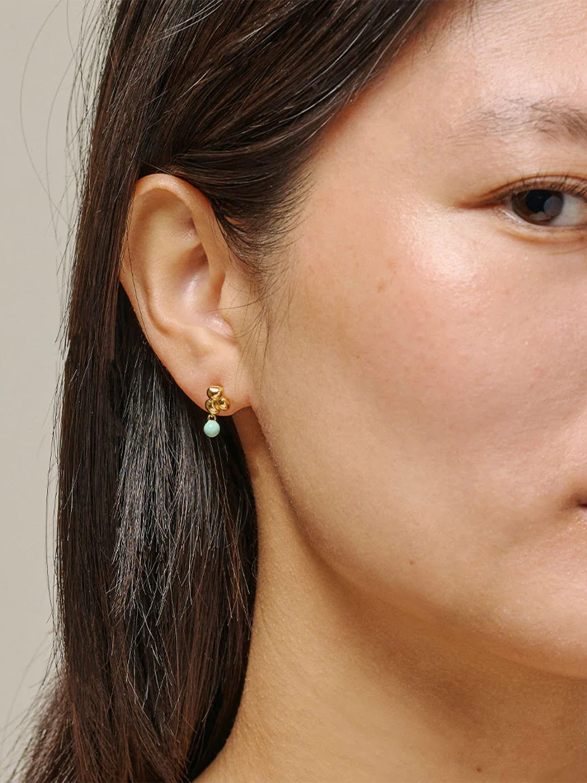 ENAMEL Copenhagen Nara Ball Earrings Mint