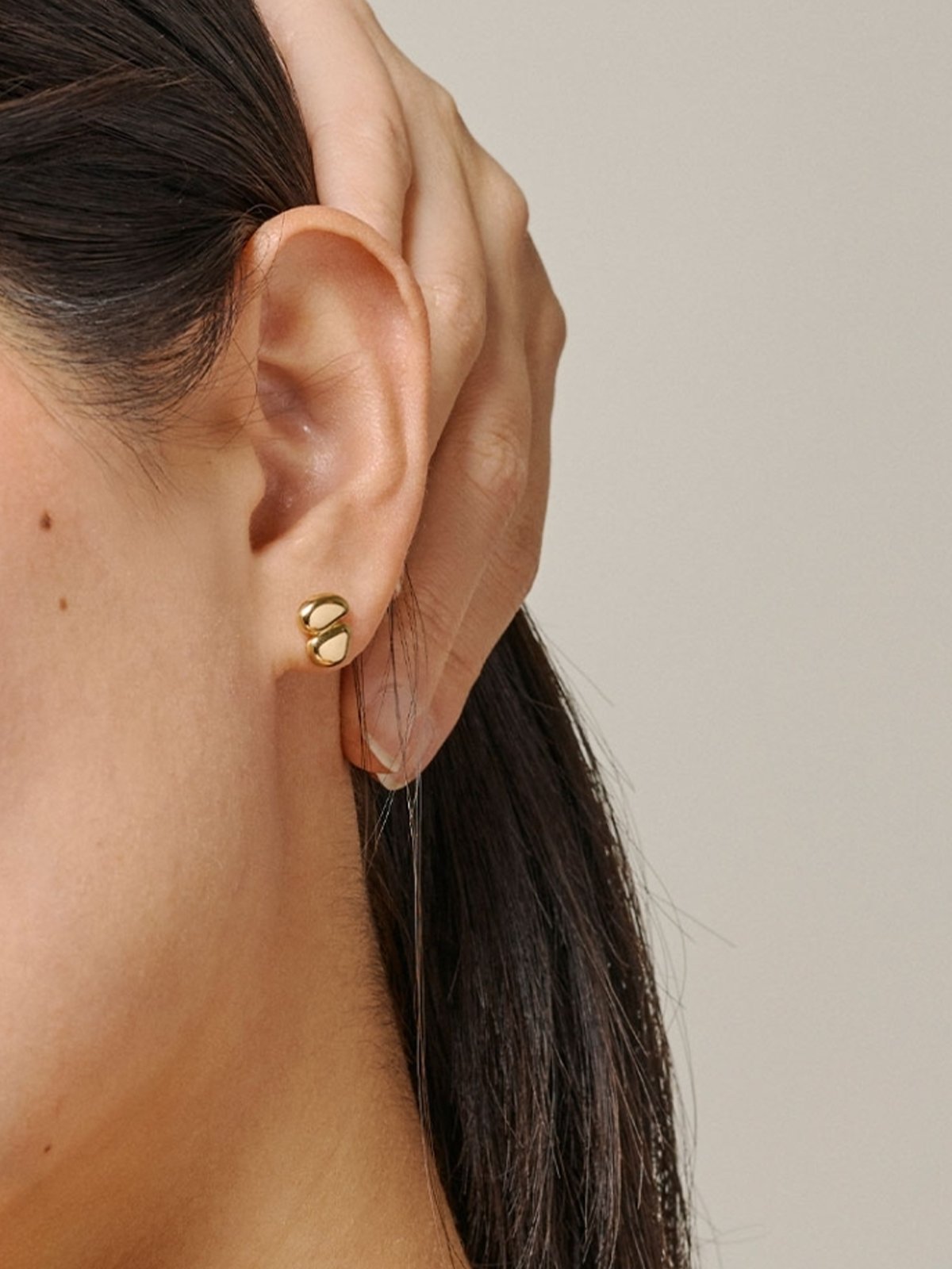 ENAMEL Copenhagen Melia Studs Gullbelagt