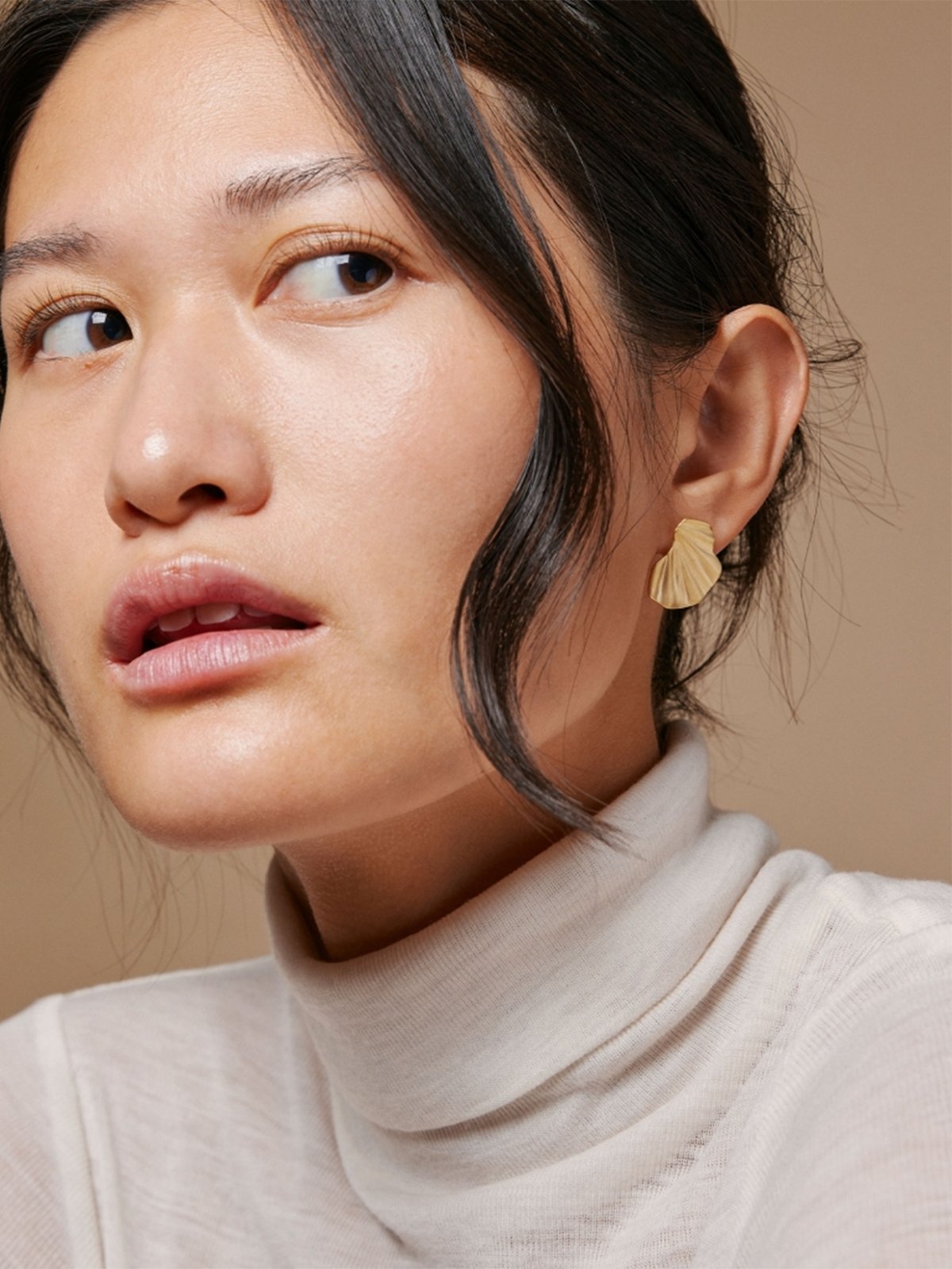 ENAMEL Copenhagen Wave Earring Gull