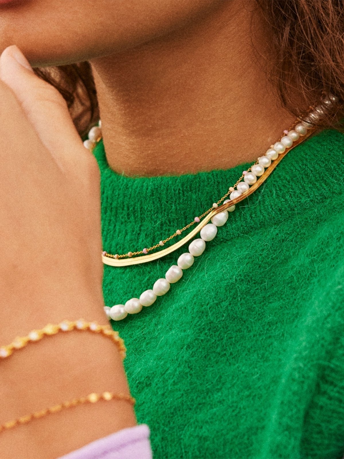 ENAMEL Copenhagen Lola Necklace Hvit