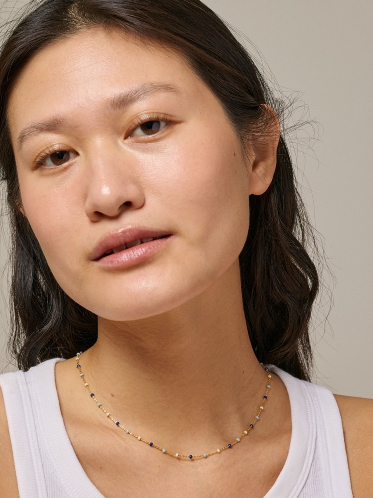 ENAMEL Copenhagen Lola Necklace Blå