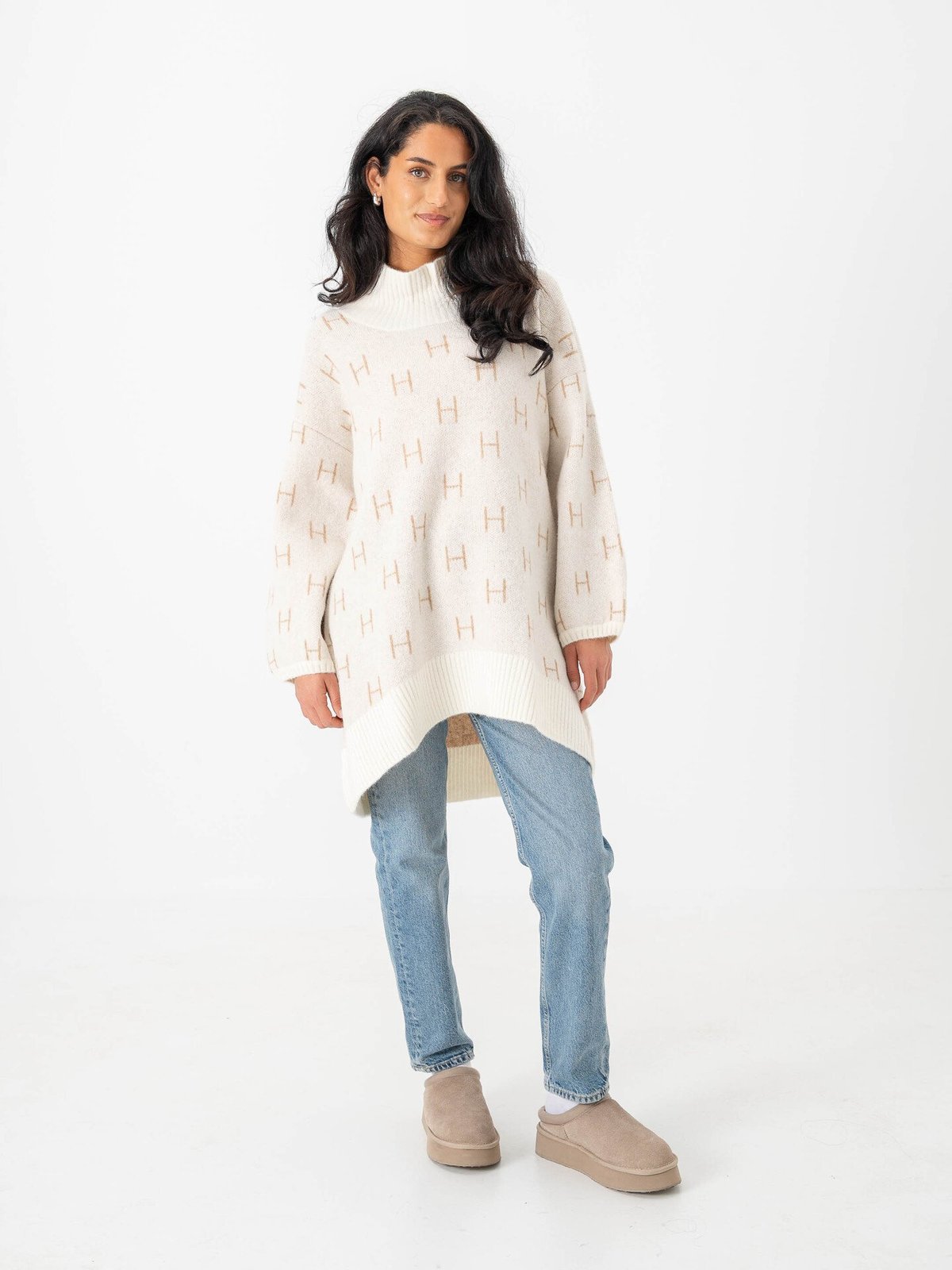 Hést FAM Sweather Long Hvit