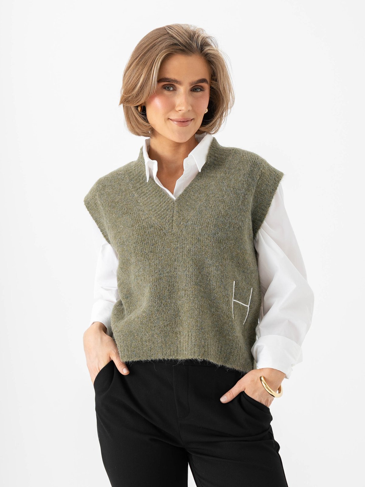 Hést Pernille Vest Winter Moss