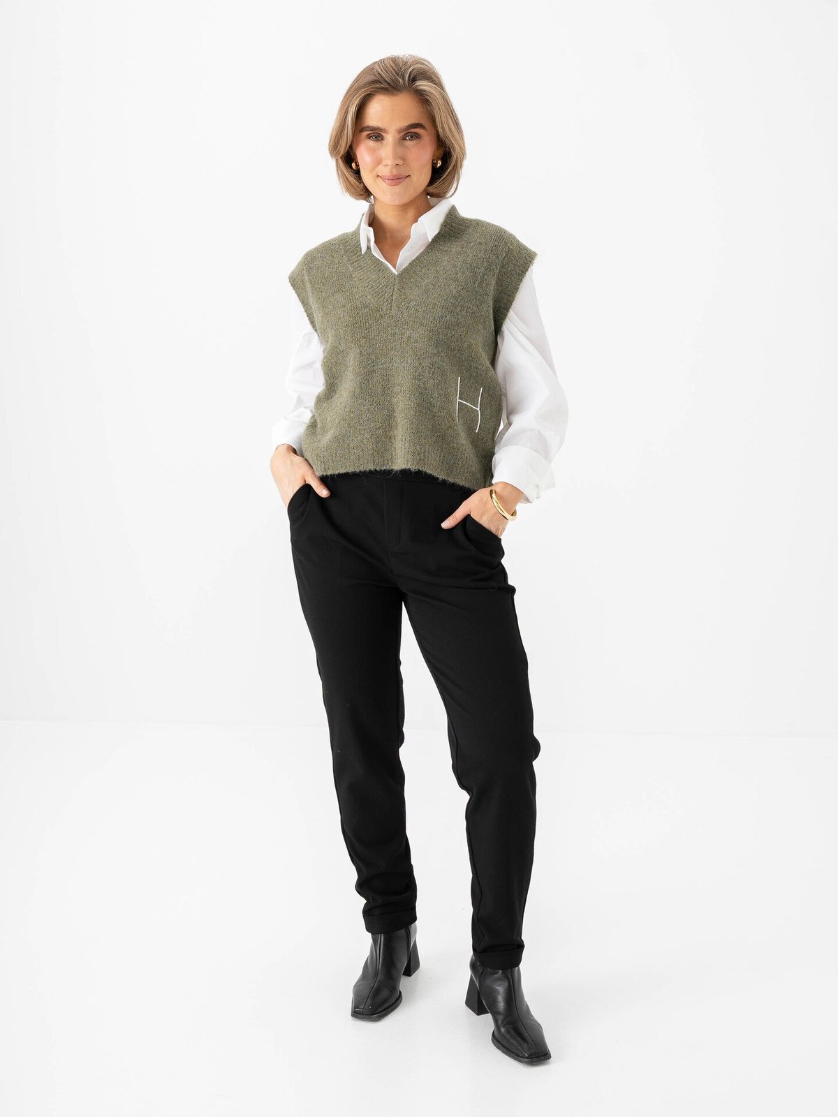 Hést Pernille Vest Winter Moss