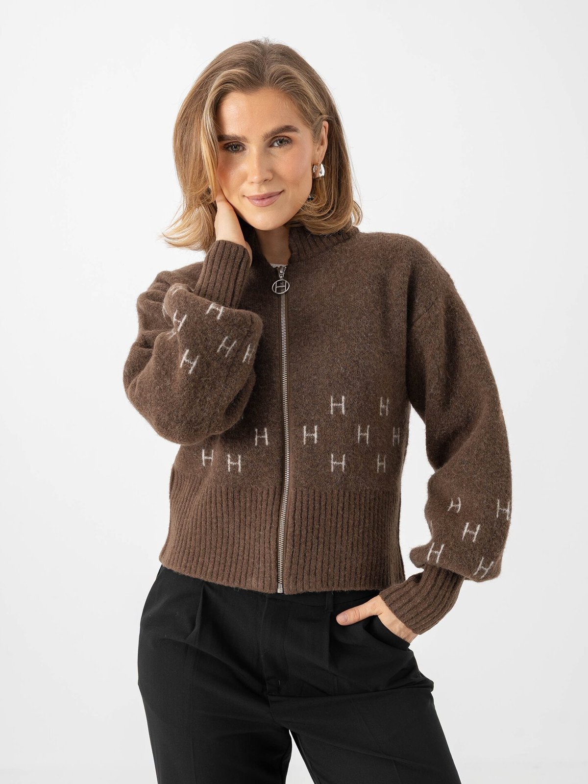 Hést Märtha Short Jacket Dark earth