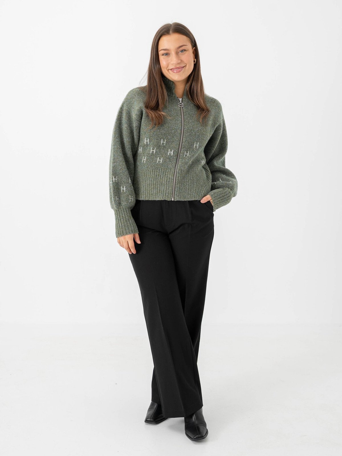 Hést Märtha Short Jacket Winter Moss