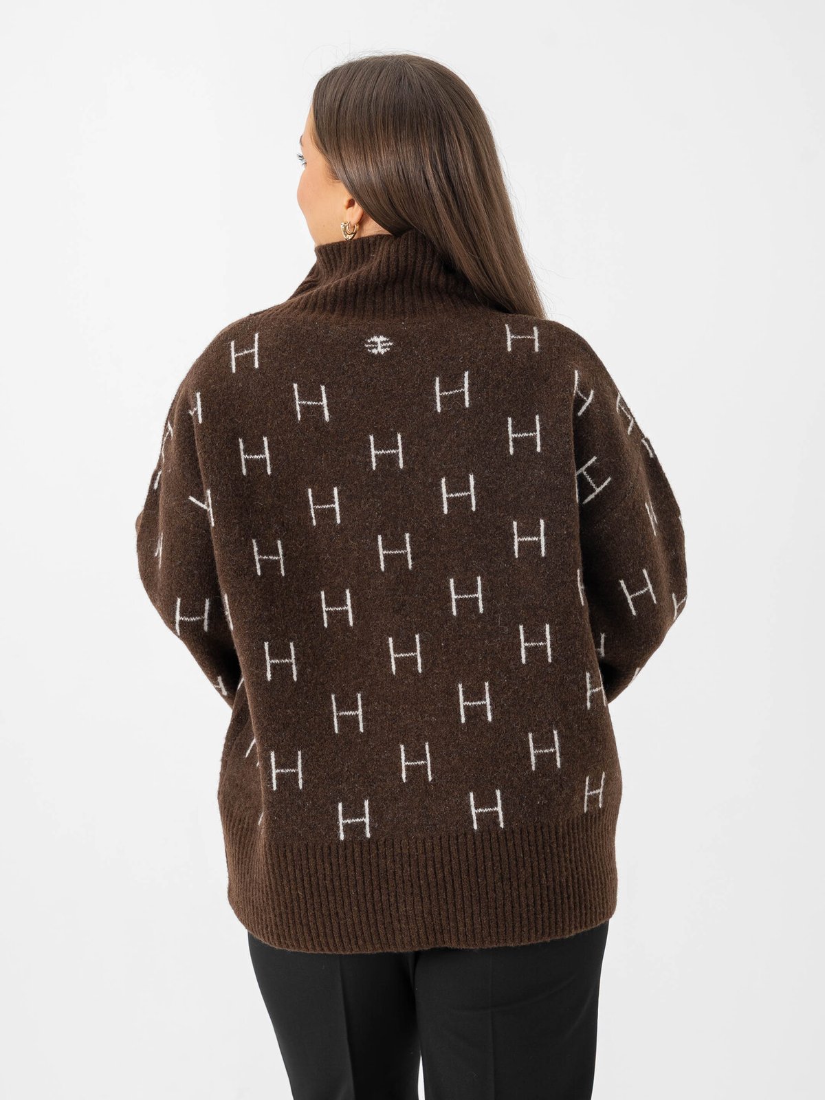 Hést FAM Short Sweater Dark Earth