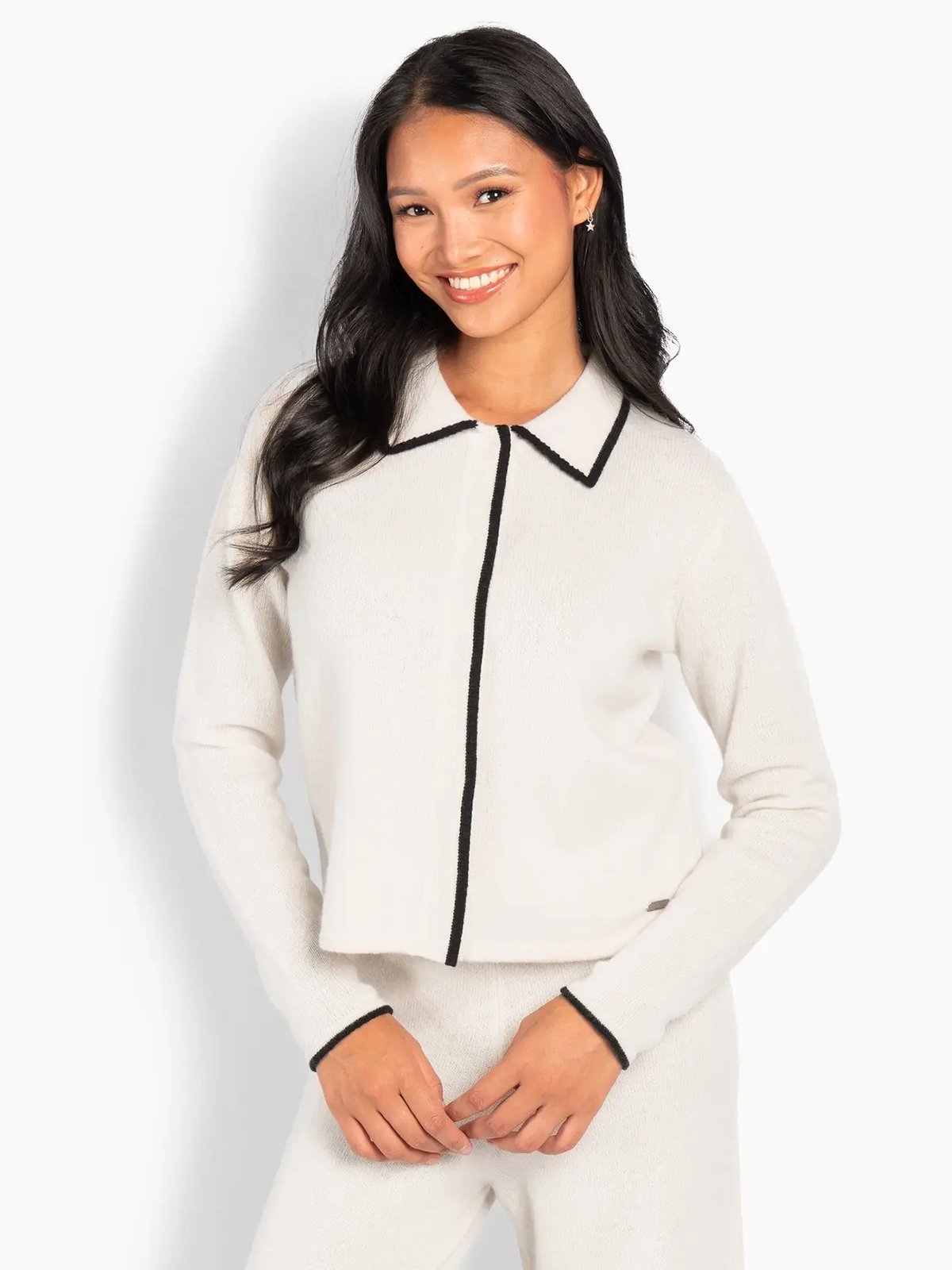 Hést Vivienne Cardigan White Alyssum