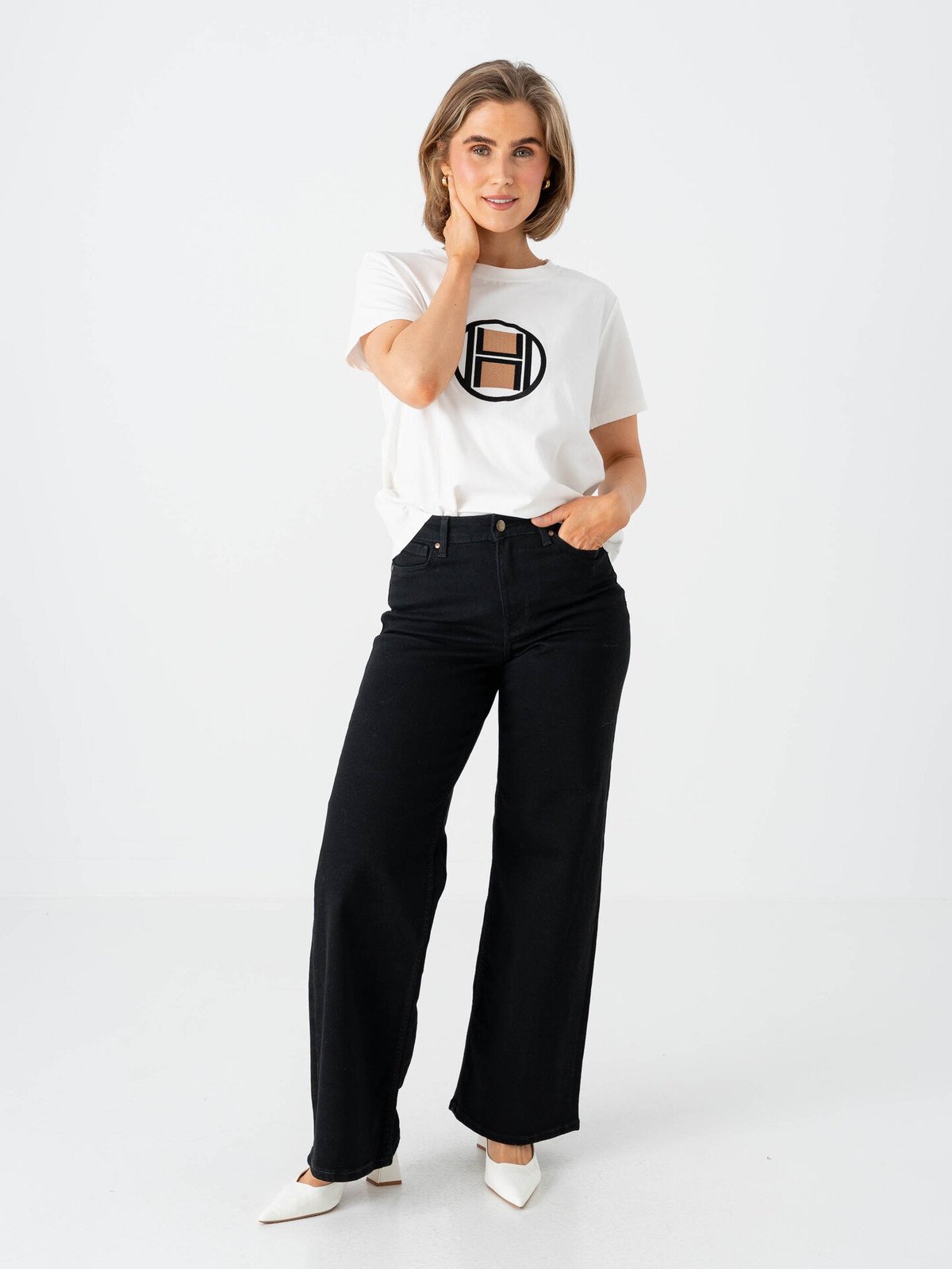 Hést Logo T-Shirt White Alyssum