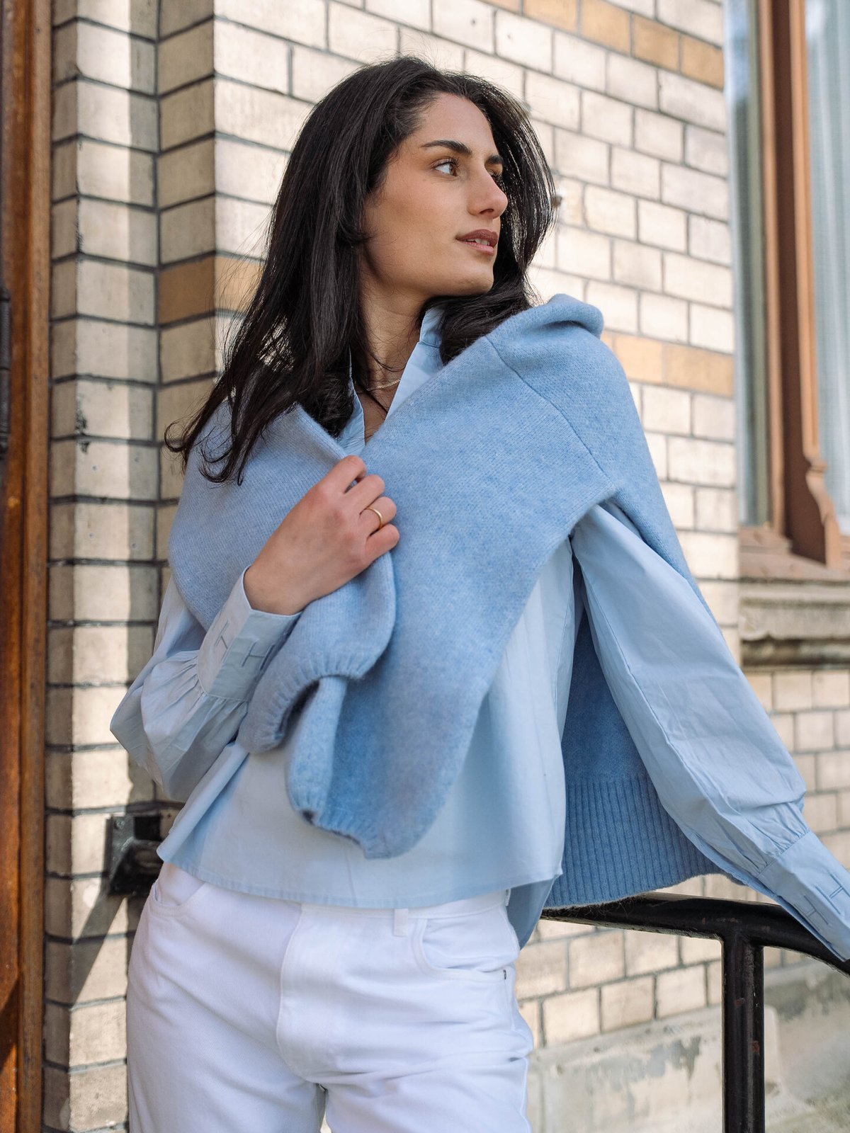 Hést FAM Patch Short Sweater Skyway