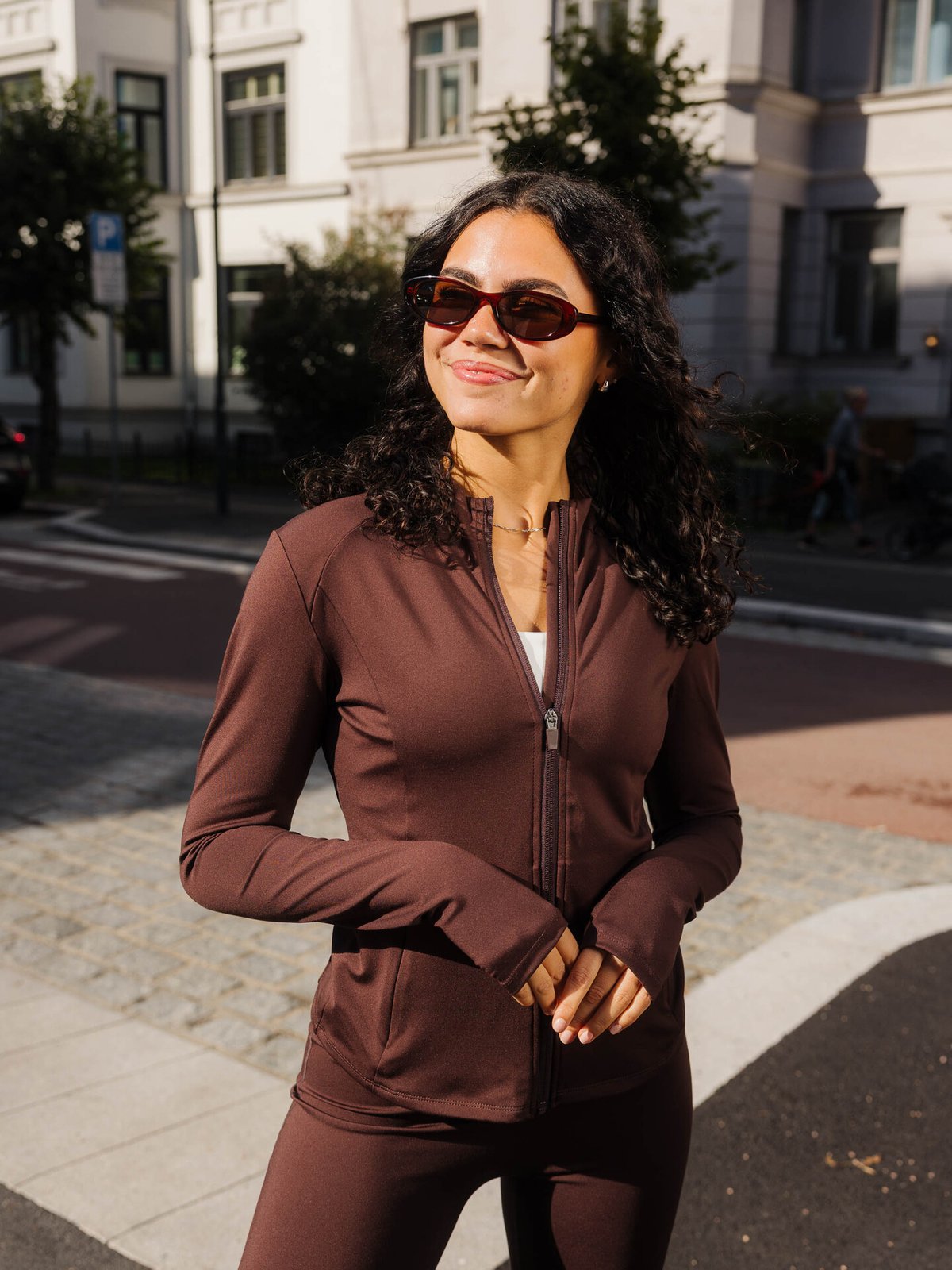 Exilli Luna Zip Jacket Coffee