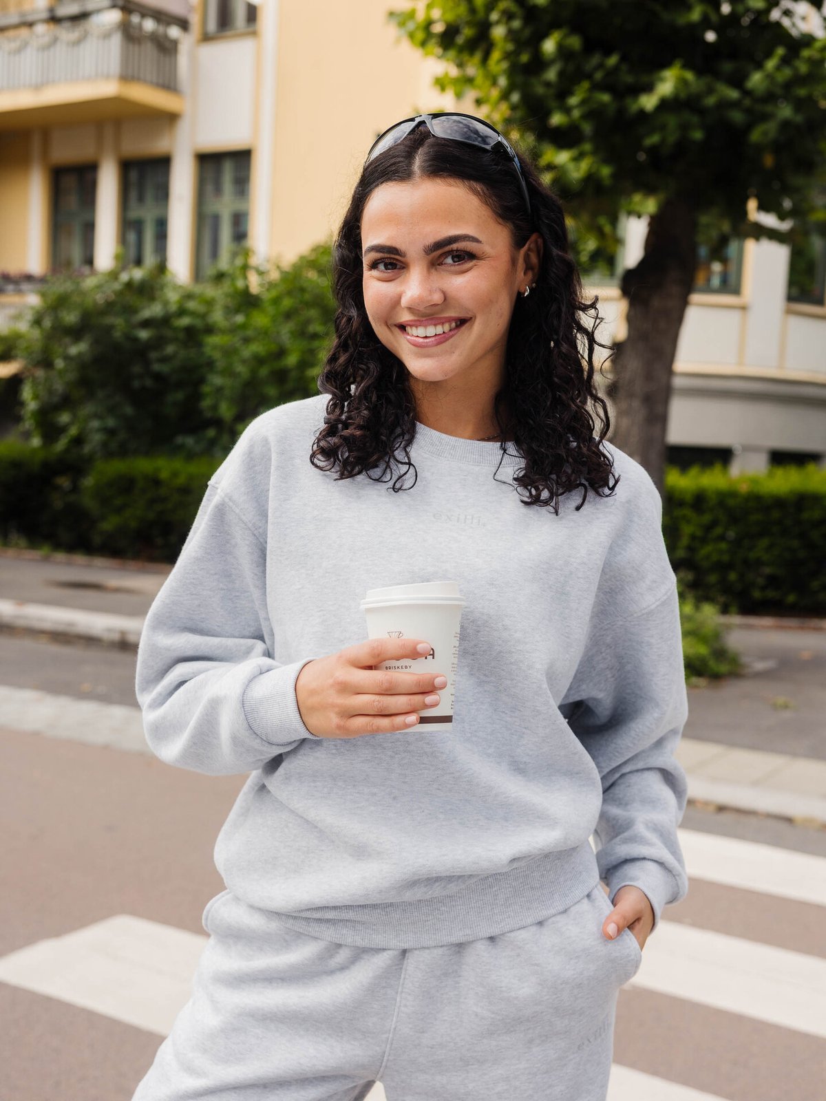 Exilli Serene Crew Neck Light Grey Melange