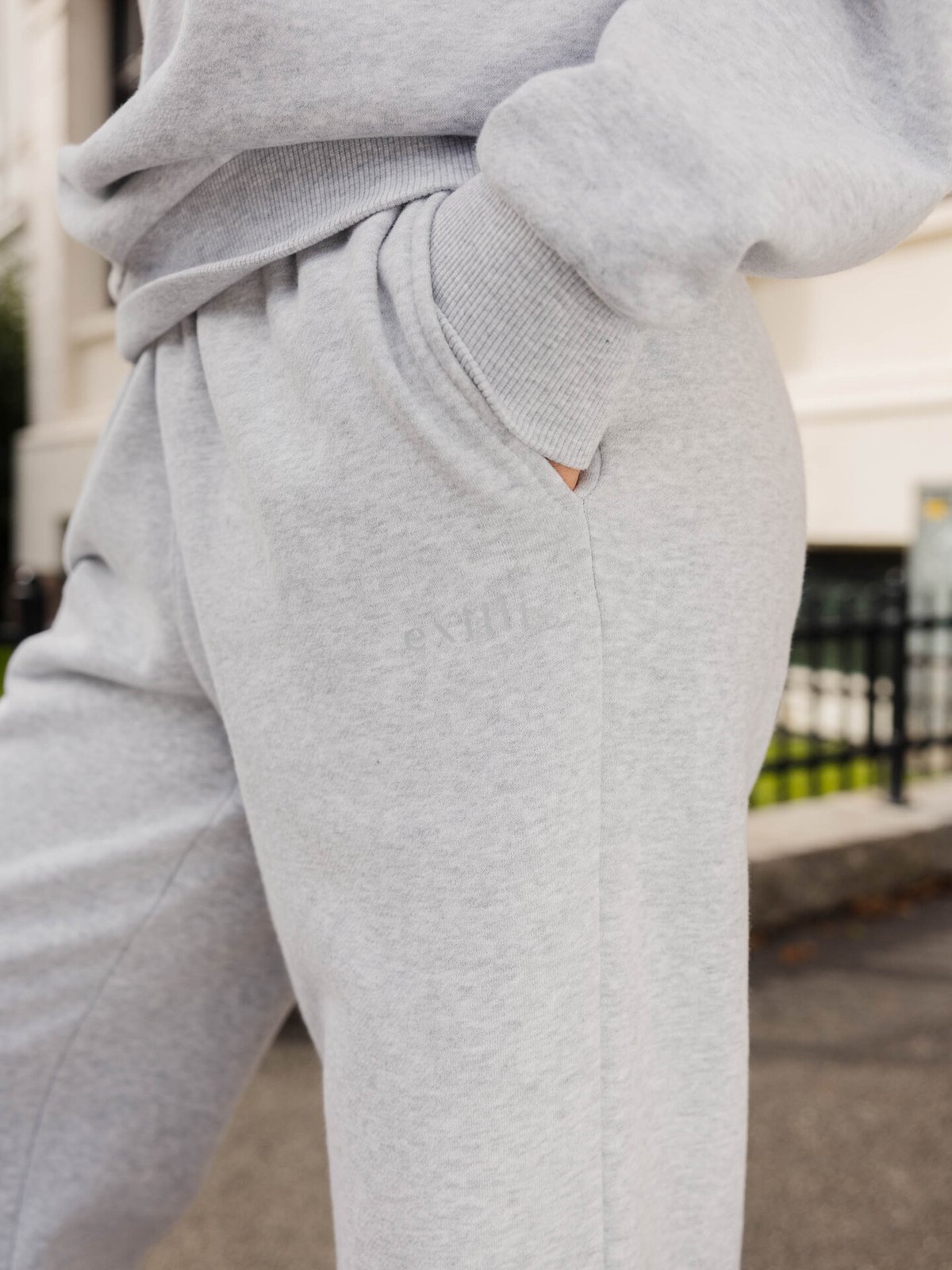 Exilli Serene Sweat Pants Light Grey Melange