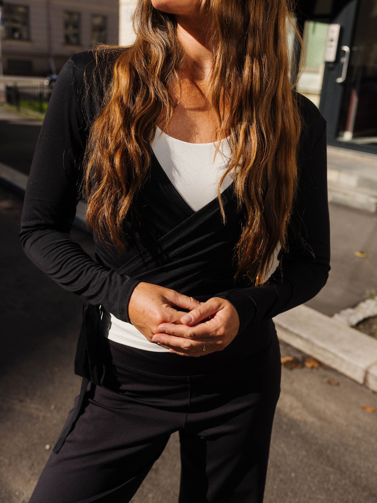 Exilli Luna Wrap Top Black